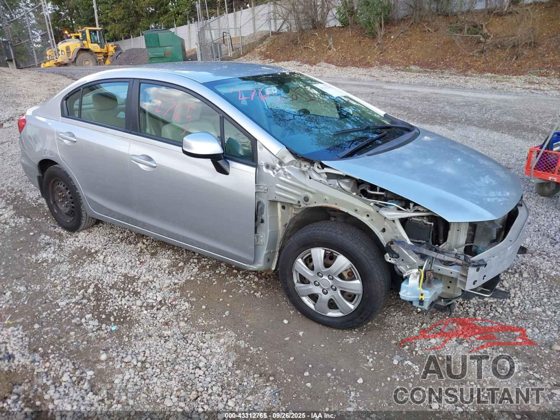 HONDA CIVIC 2012 - 19XFB2F59CE092224