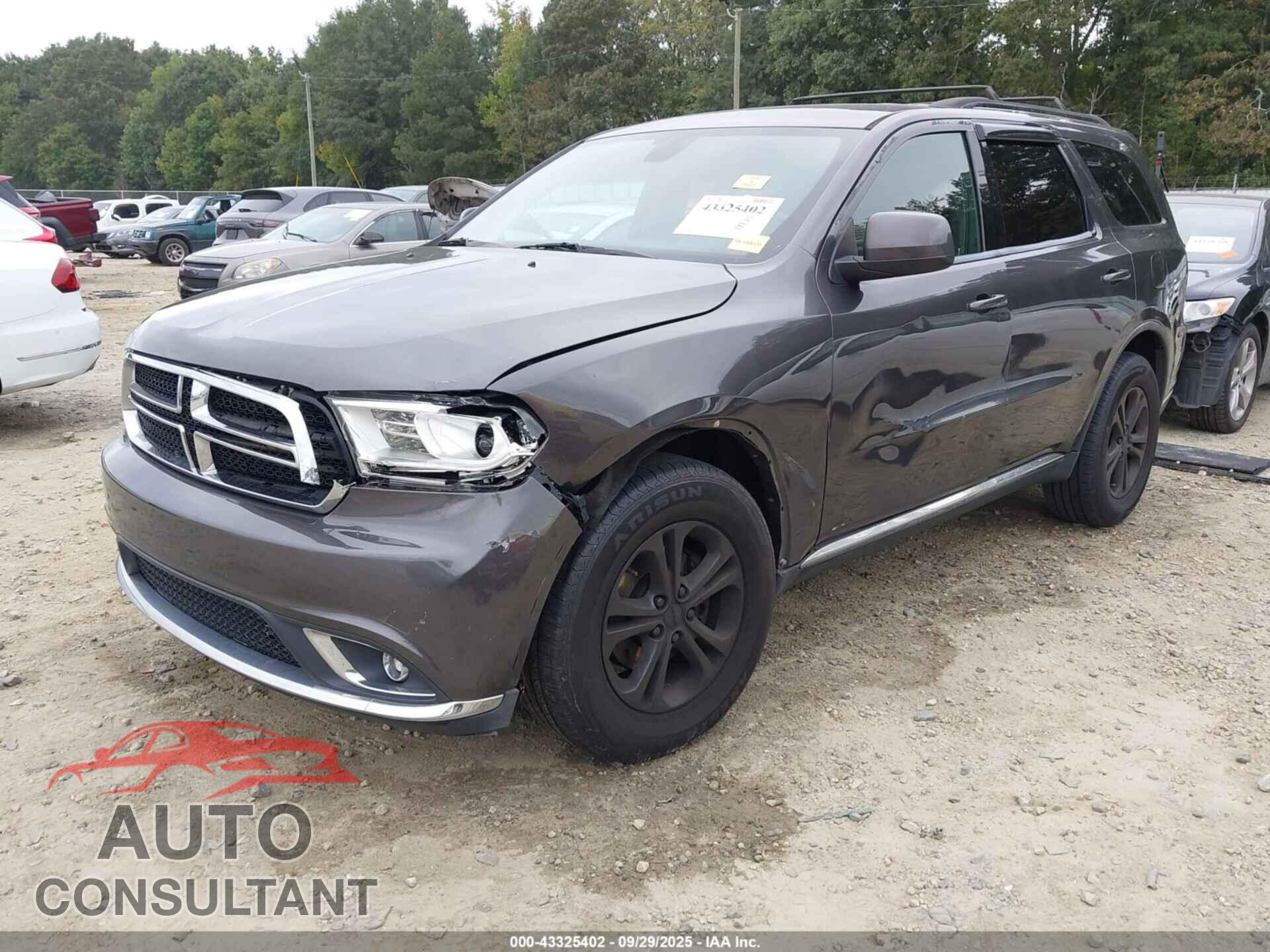 DODGE DURANGO 2017 - 1C4RDJAG4HC878912