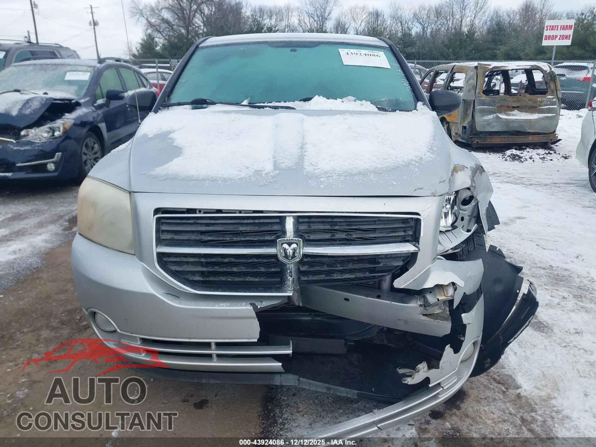 DODGE CALIBER 2012 - 1C3CDWDA9CD505916
