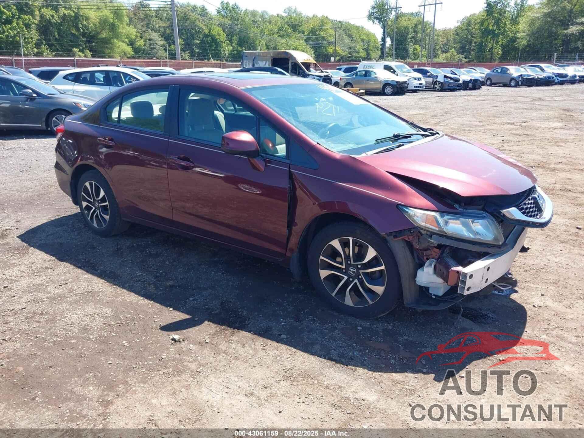 HONDA CIVIC 2013 - 19XFB2F95DE084870