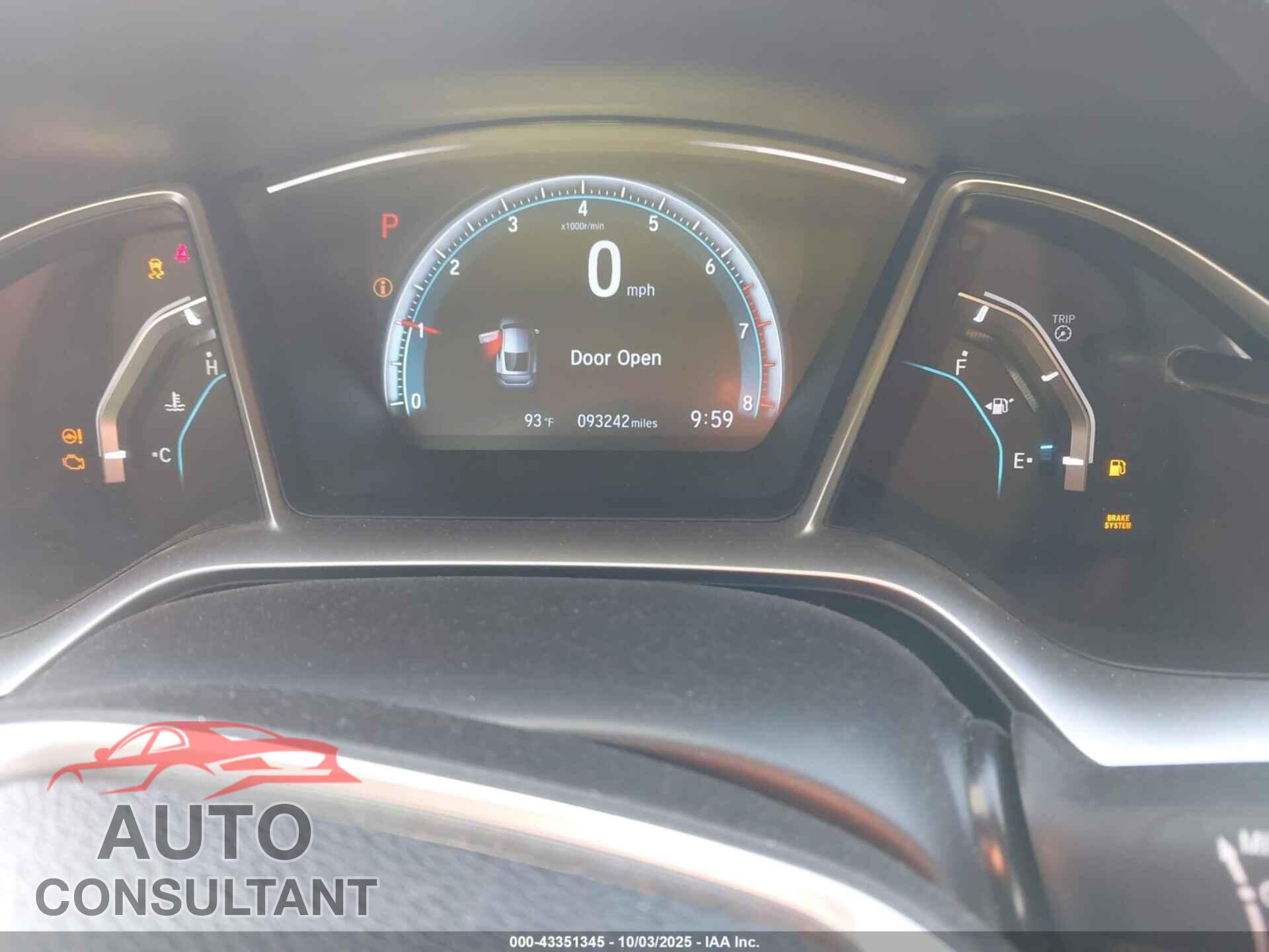 HONDA CIVIC 2016 - 2HGFC3B71GH354792