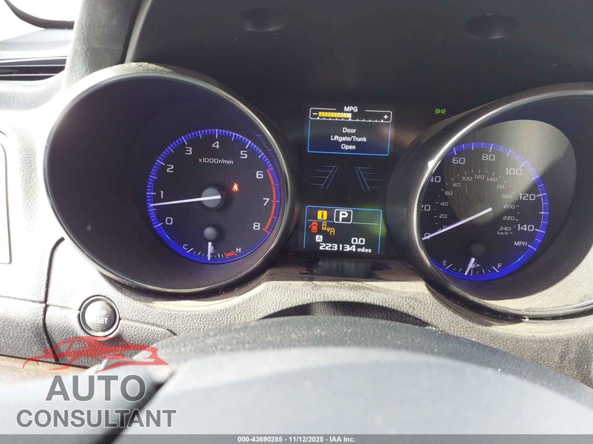 SUBARU OUTBACK 2015 - 4S4BSBNC8F3356149