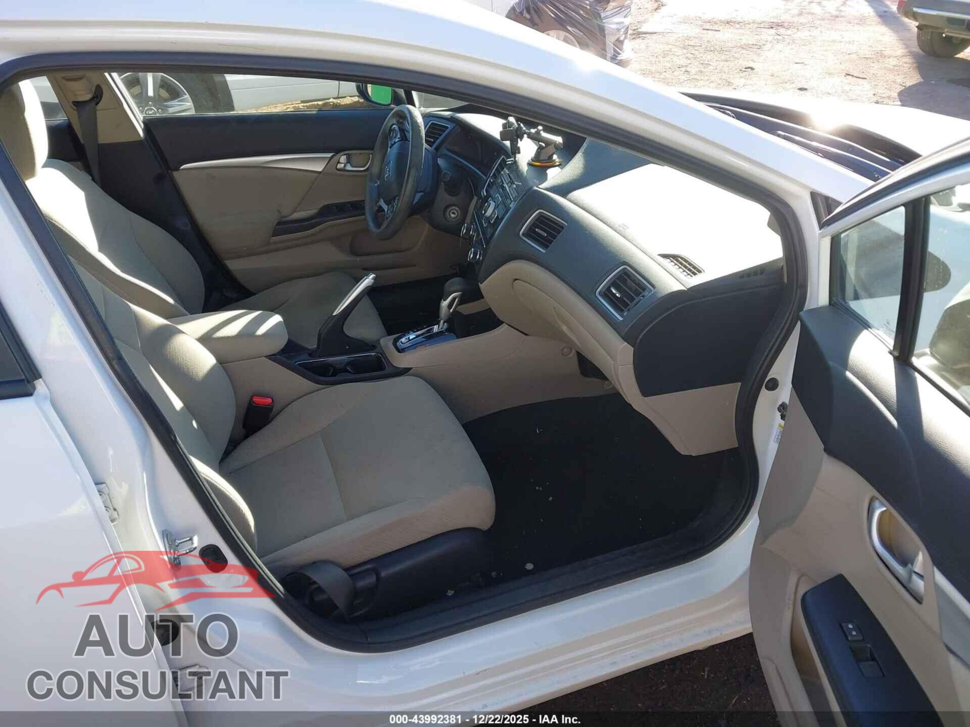 HONDA CIVIC 2013 - 19XFB2F84DE252215
