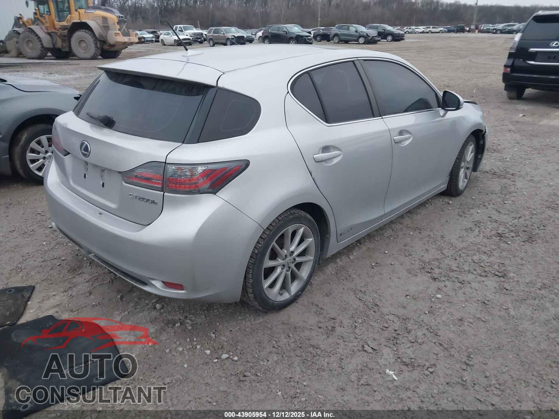 LEXUS CT 200H 2012 - JTHKD5BH9C2048097
