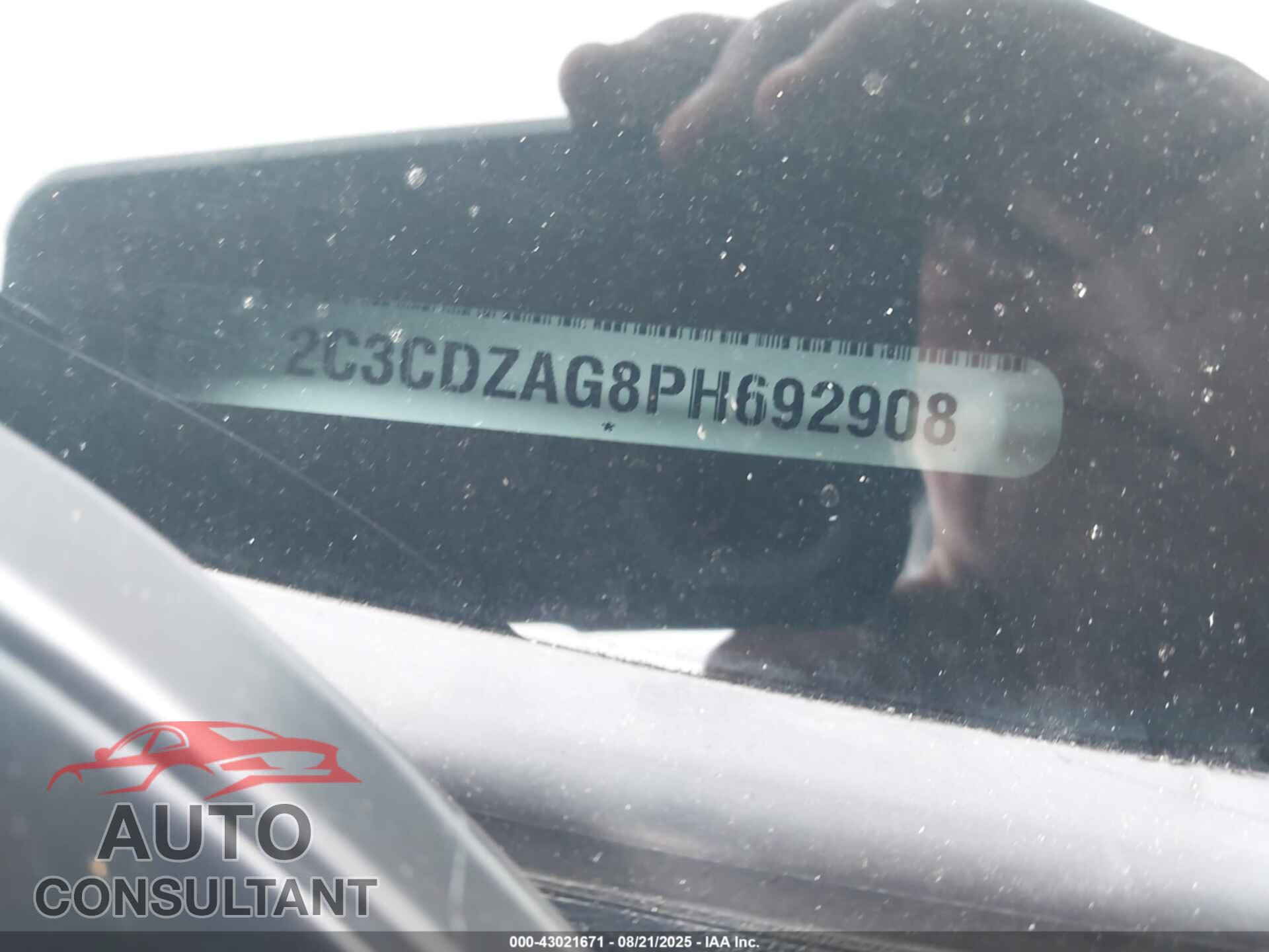 DODGE CHALLENGER 2023 - 2C3CDZAG8PH692908