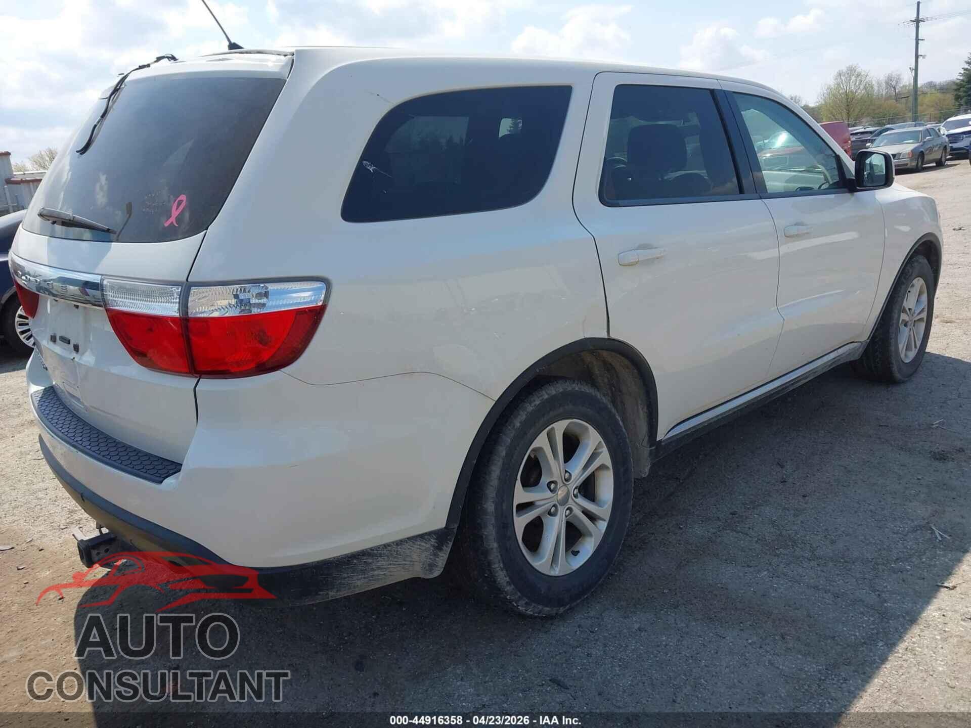 DODGE DURANGO 2012 - 1C4RDJAG5CC291837