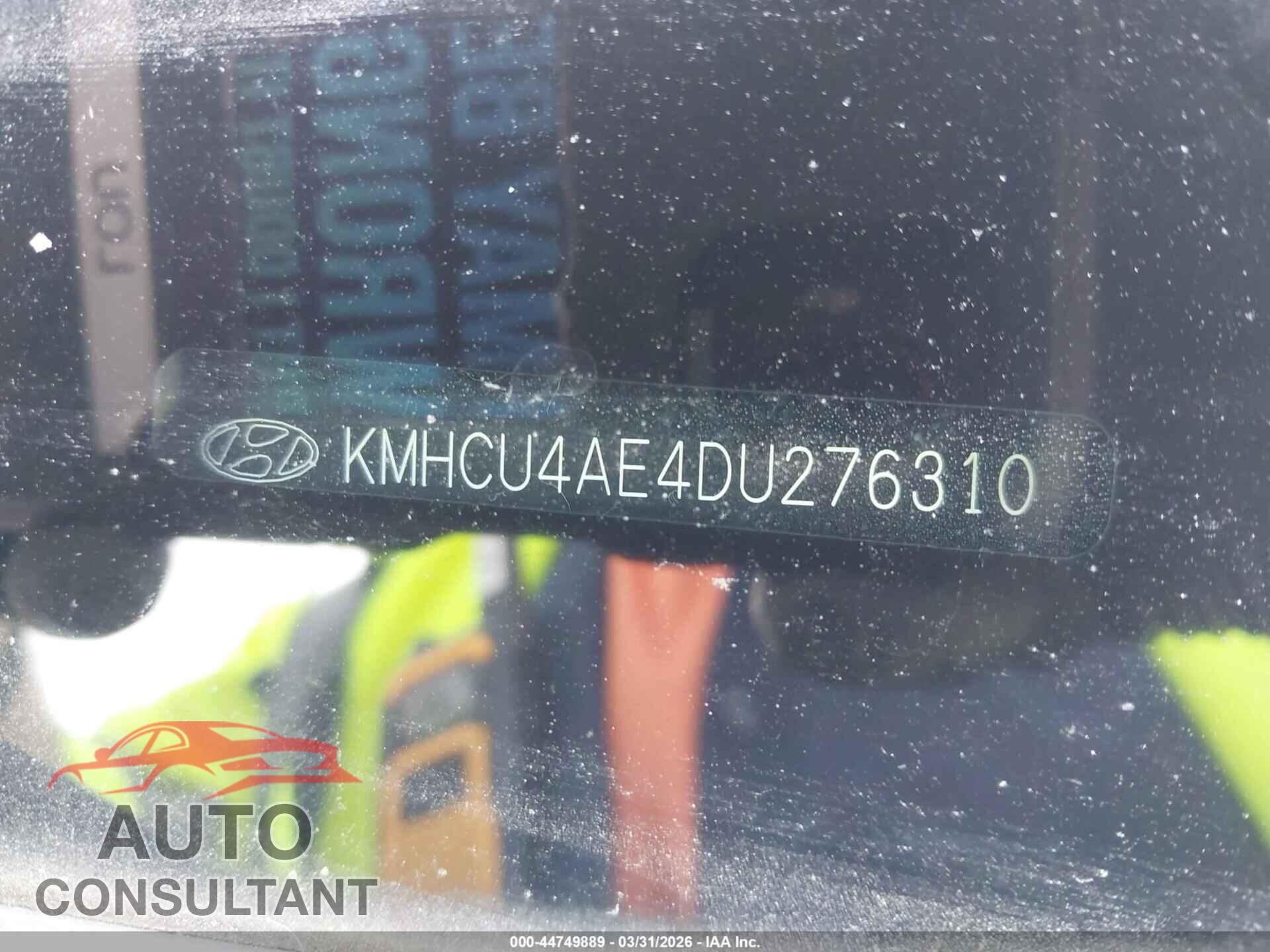HYUNDAI ACCENT 2013 - KMHCU4AE4DU276310