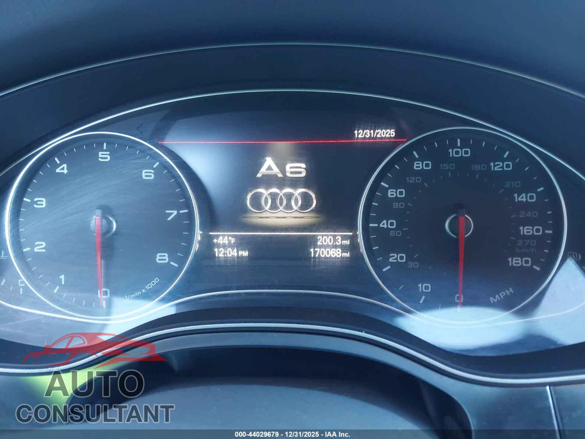 AUDI A6 2013 - WAUGFAFC0DN063917