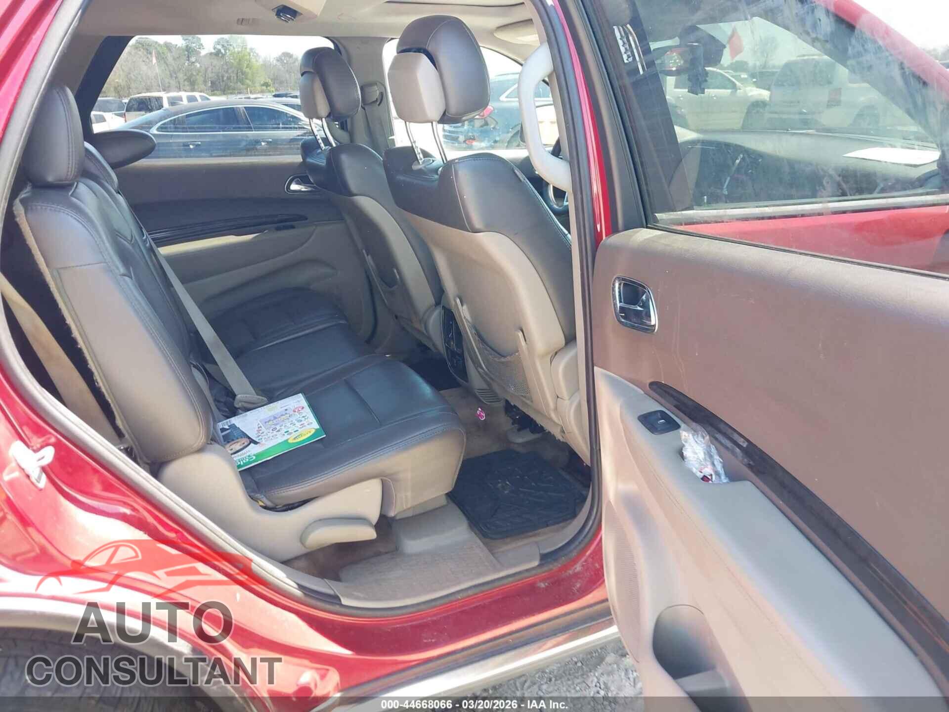 DODGE DURANGO 2011 - 1D4RE4GG6BC598666