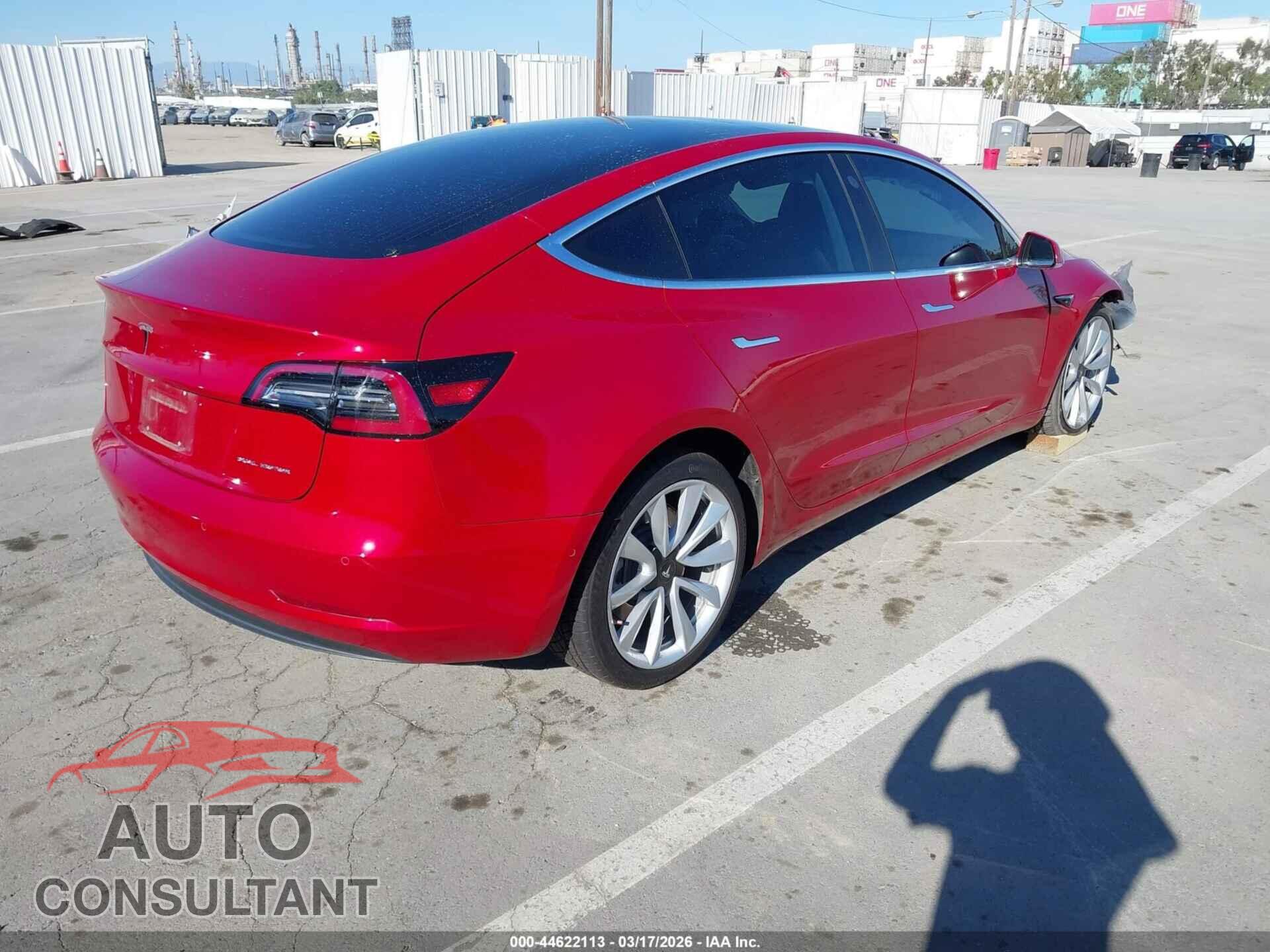 TESLA MODEL 3 2018 - 5YJ3E1EB8JF091407