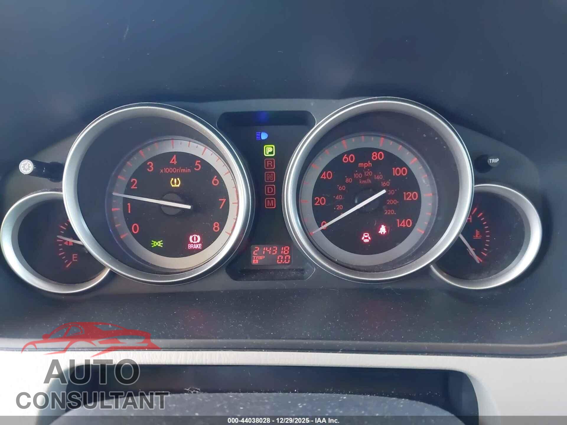 MAZDA CX-9 2012 - JM3TB2DA2C0364163