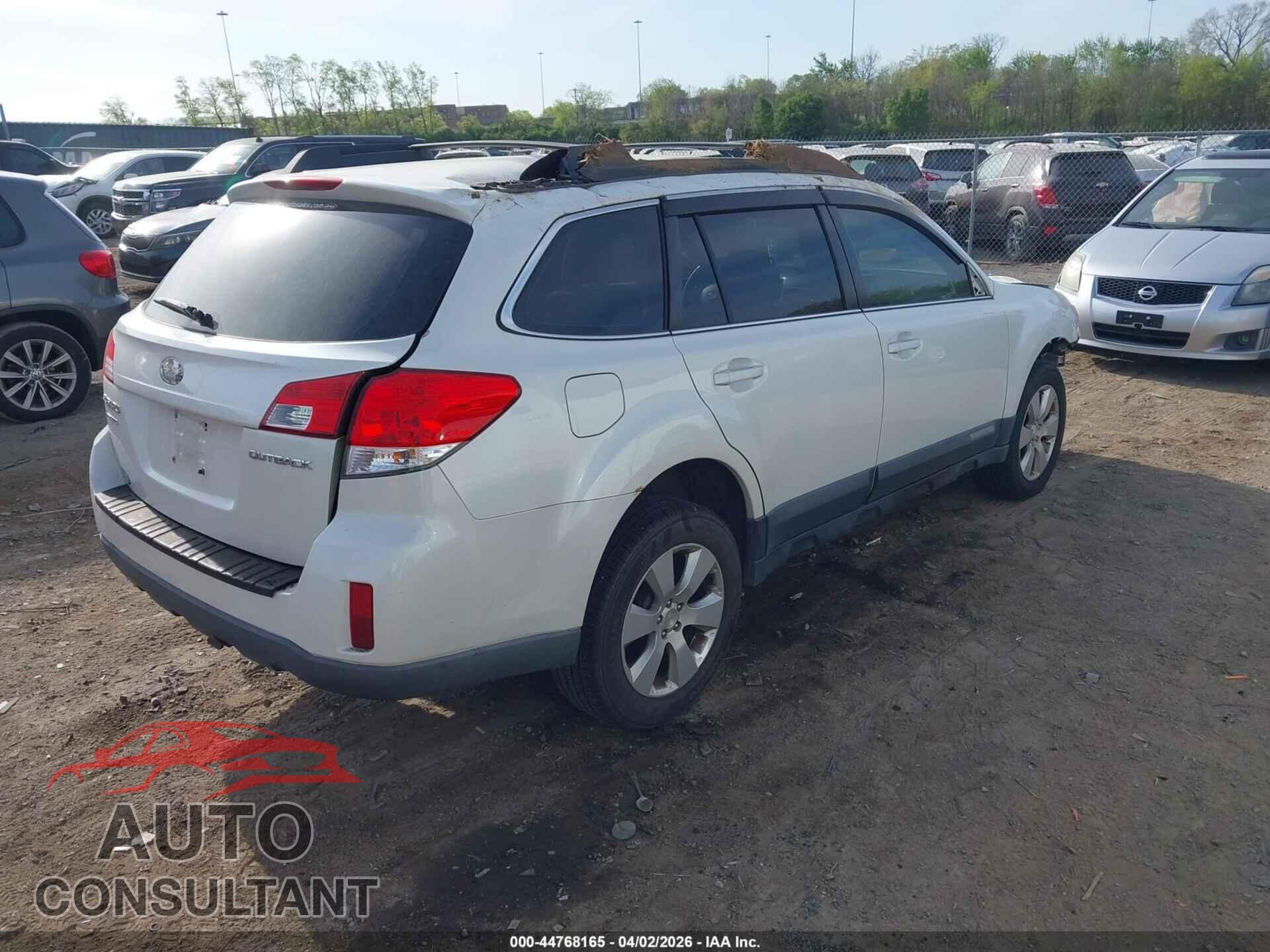 SUBARU OUTBACK 2012 - 4S4BRBAC5C3245510