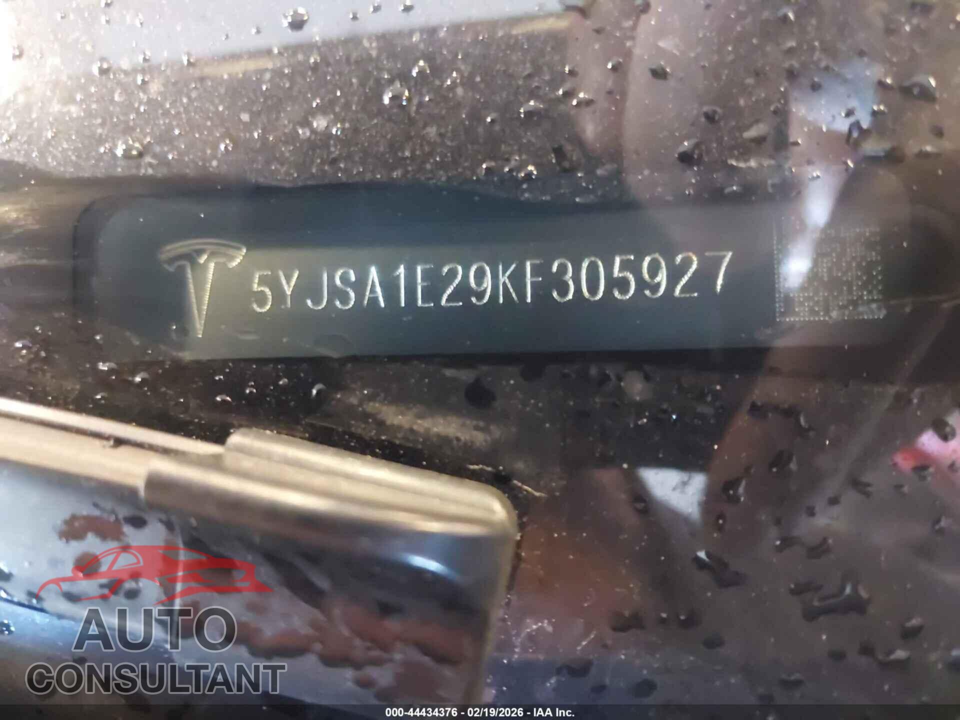 TESLA MODEL S 2019 - 5YJSA1E29KF305927
