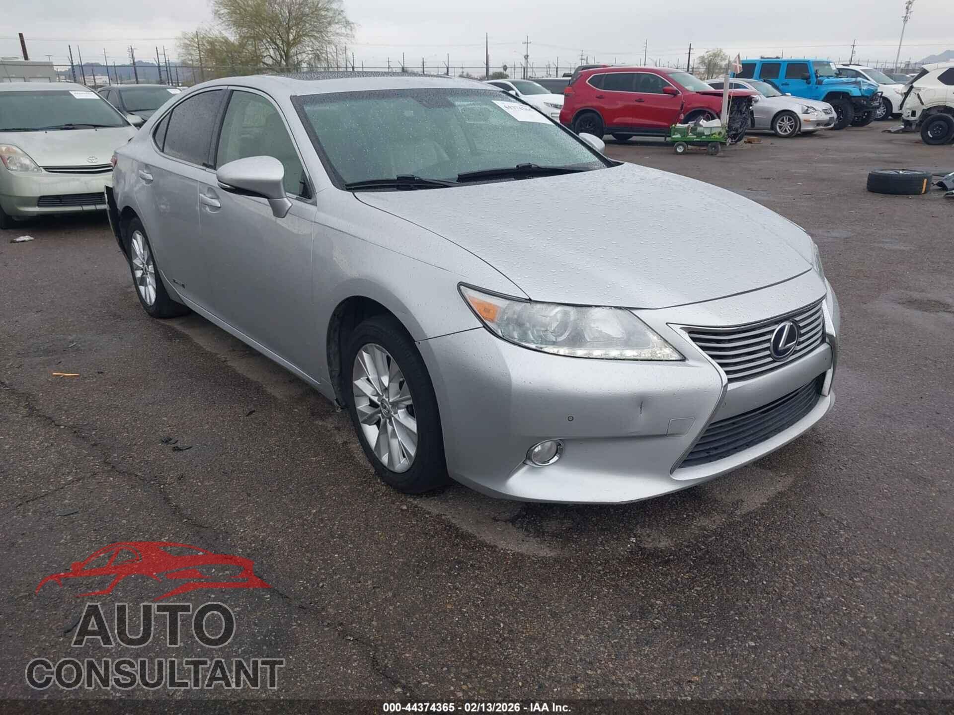 LEXUS ES 300H 2013 - JTHBW1GG6D2002635