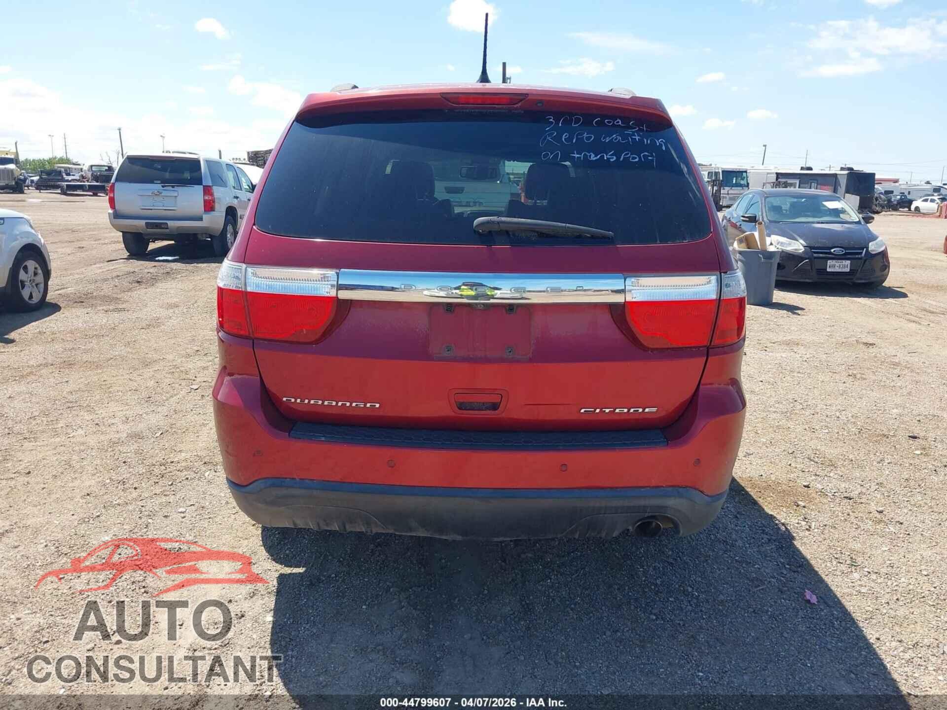 DODGE DURANGO 2013 - 1C4RDHEGXDC662057