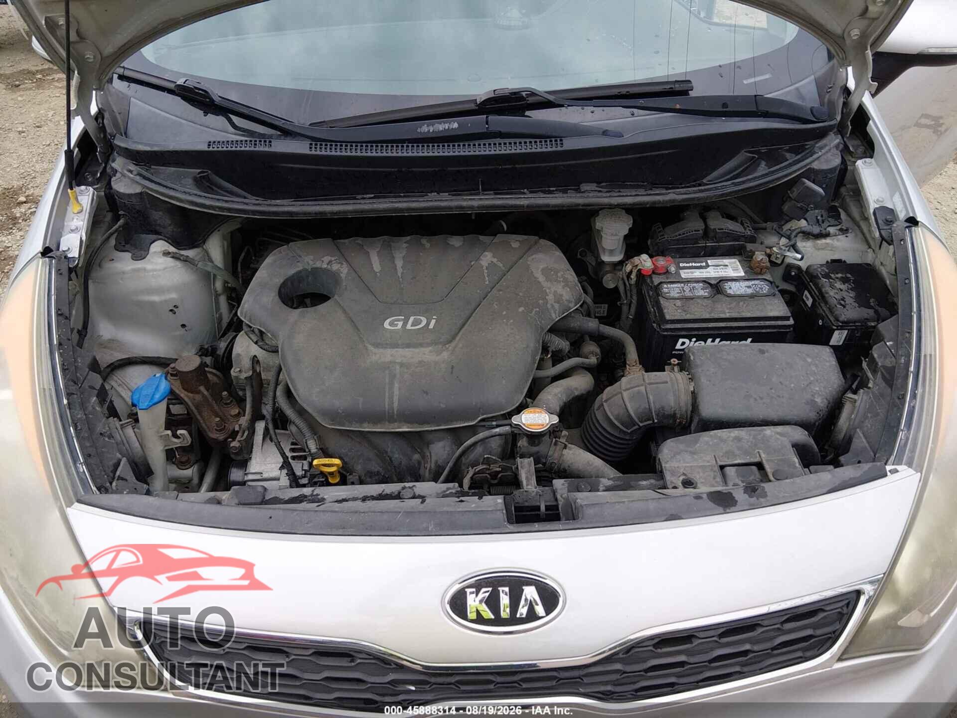 KIA RIO5 2012 - KNADN5A35C6033129