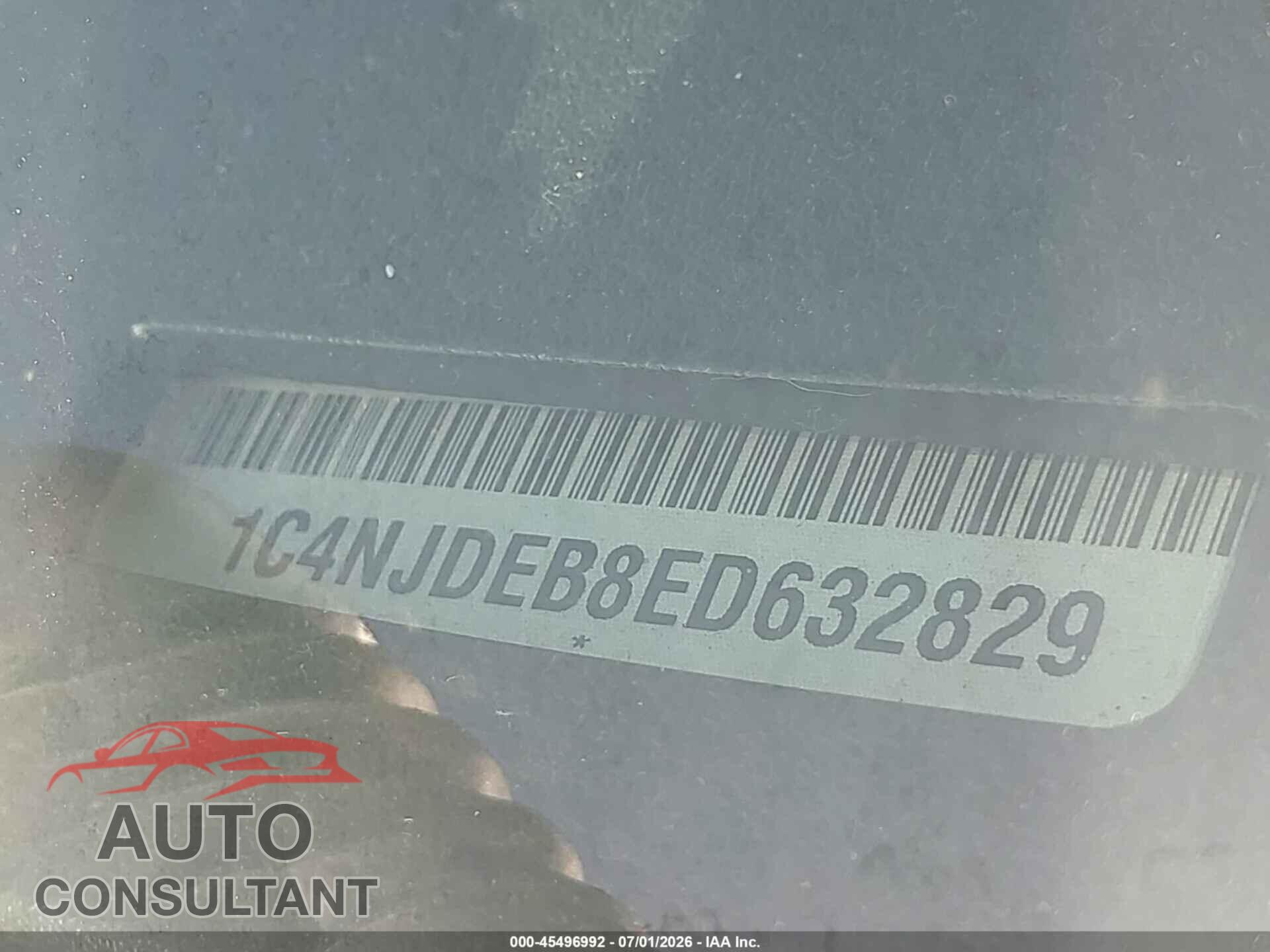 JEEP COMPASS 2014 - 1C4NJDEB8ED632829