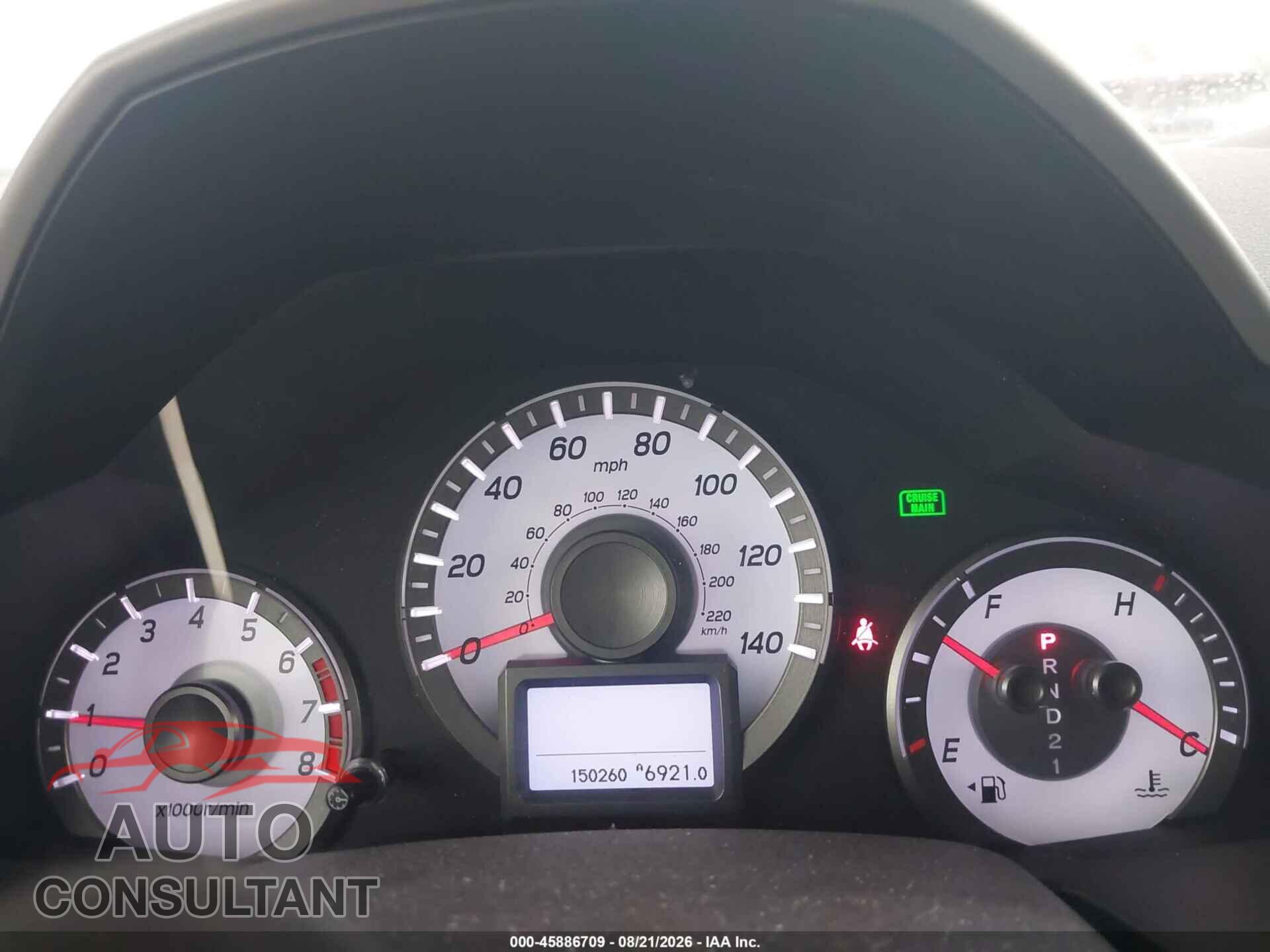 HONDA PILOT 2012 - 5FNYF4H98CB082013