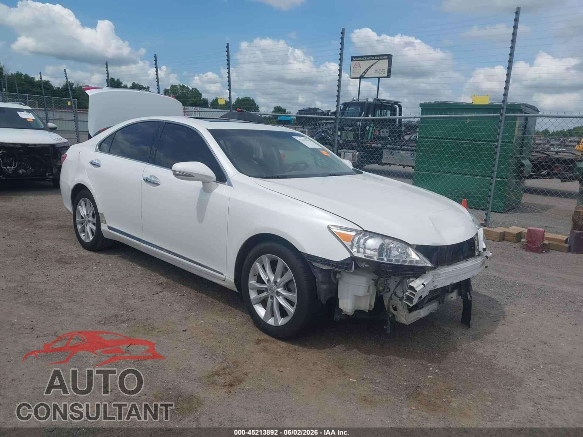 LEXUS ES 350 2010 - JTHBK1EG3A2369986