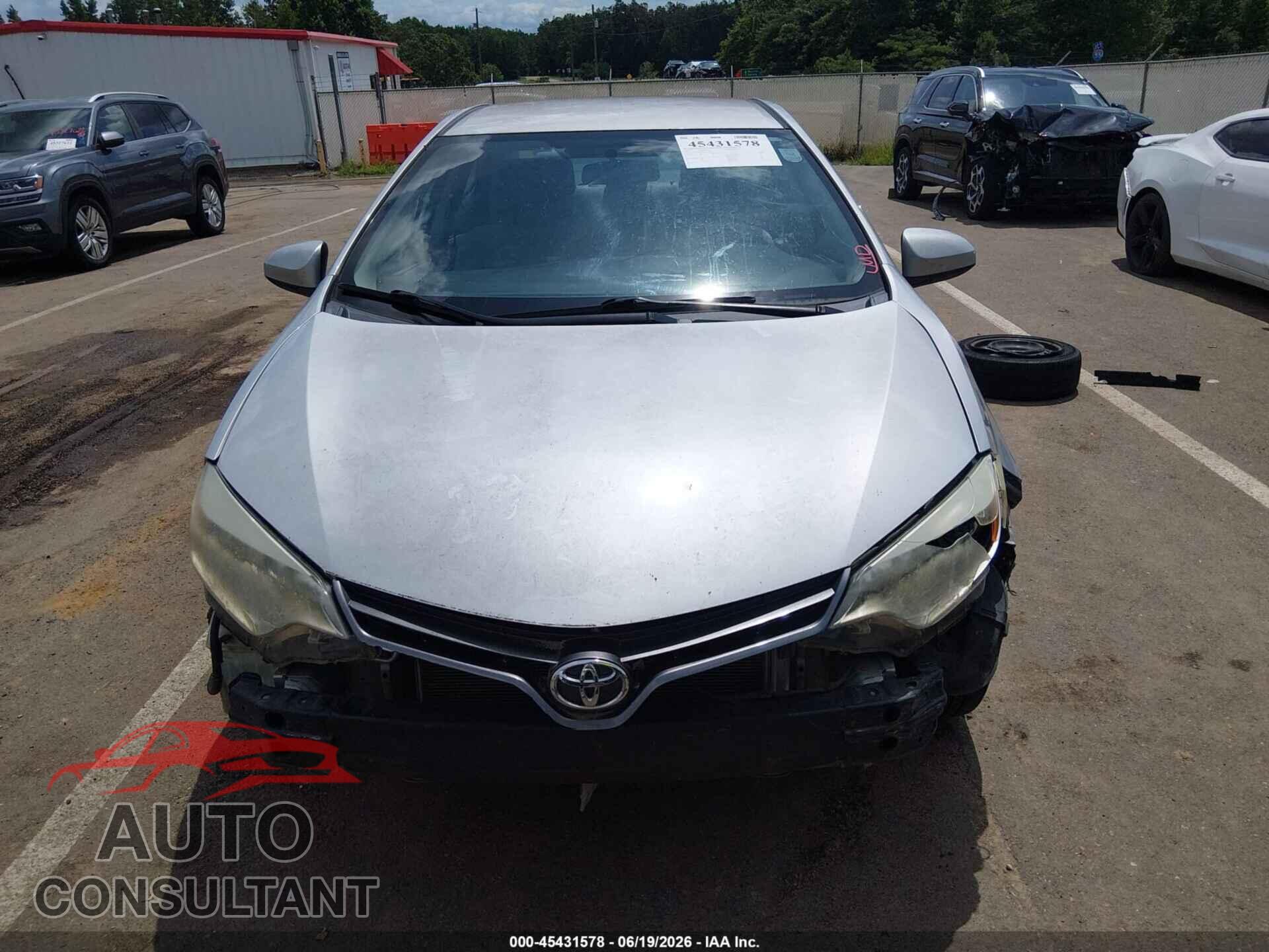 TOYOTA COROLLA 2015 - 2T1BURHE6FC347364