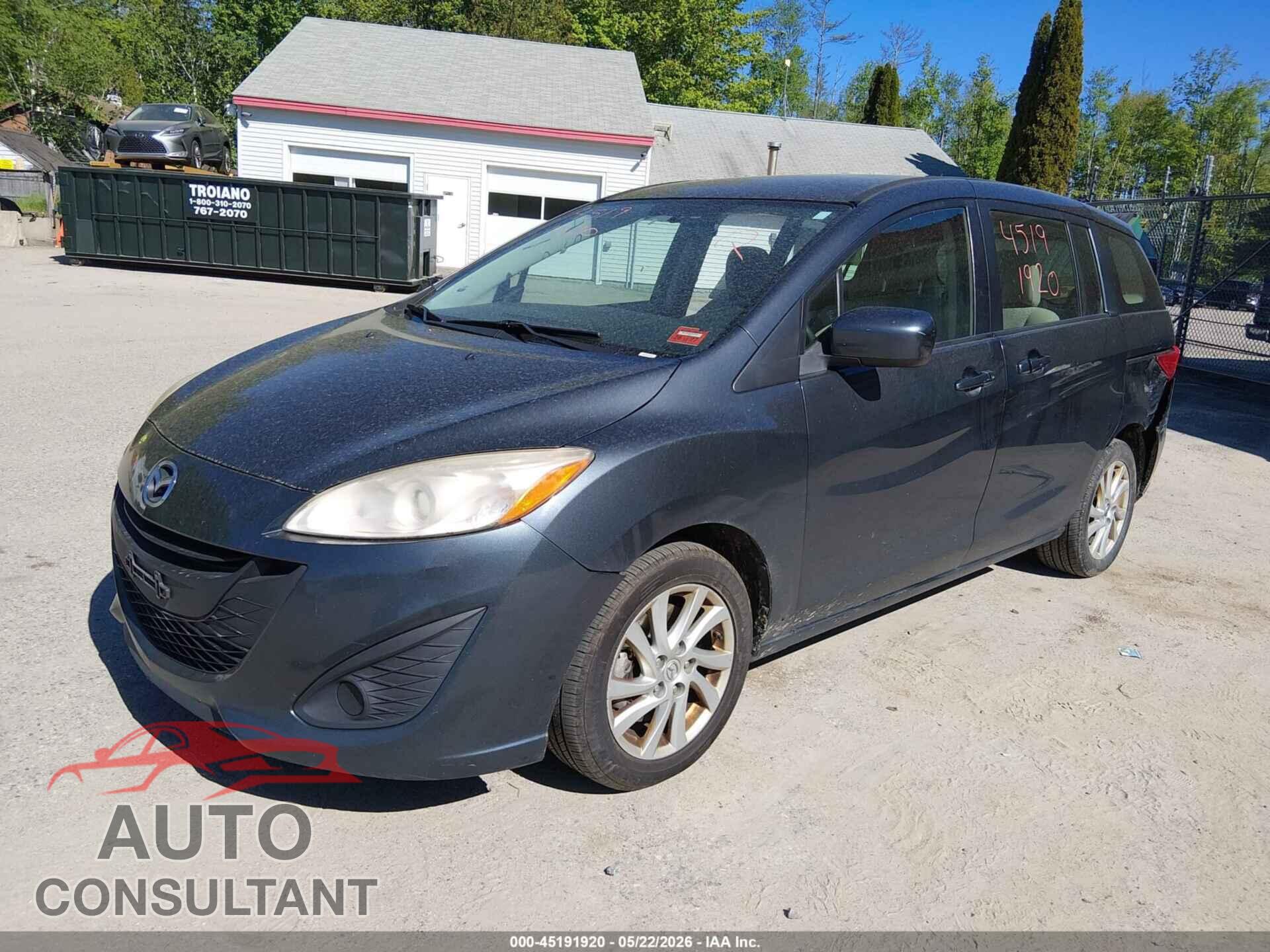 MAZDA MAZDA5 2012 - JM1CW2BL2C0113953