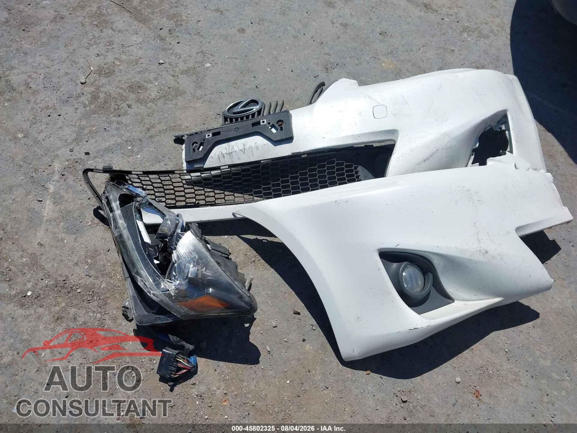 LEXUS IS 250 2012 - JTHBF5C21C2103100