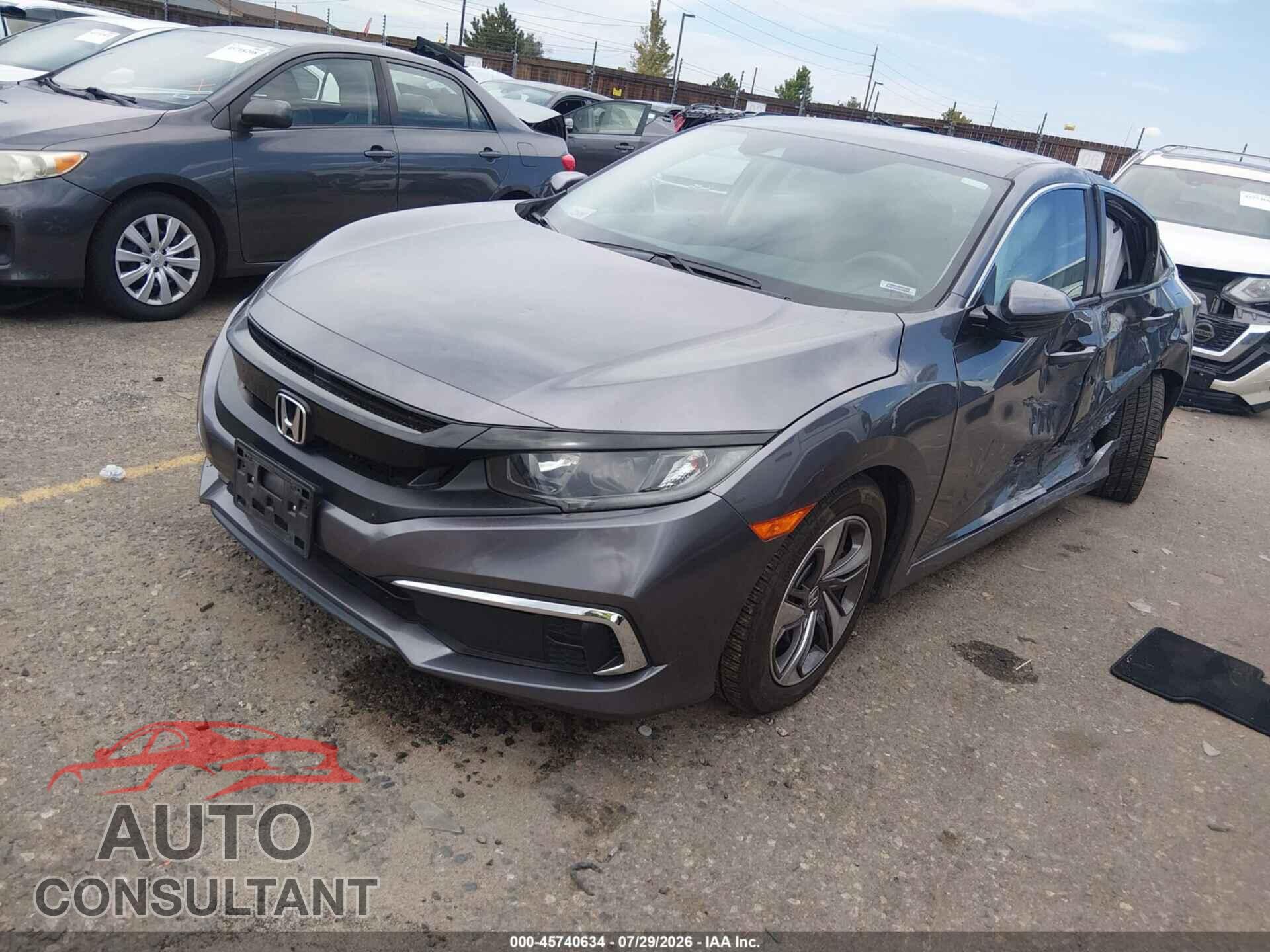 HONDA CIVIC 2020 - 19XFC2F62LE210295