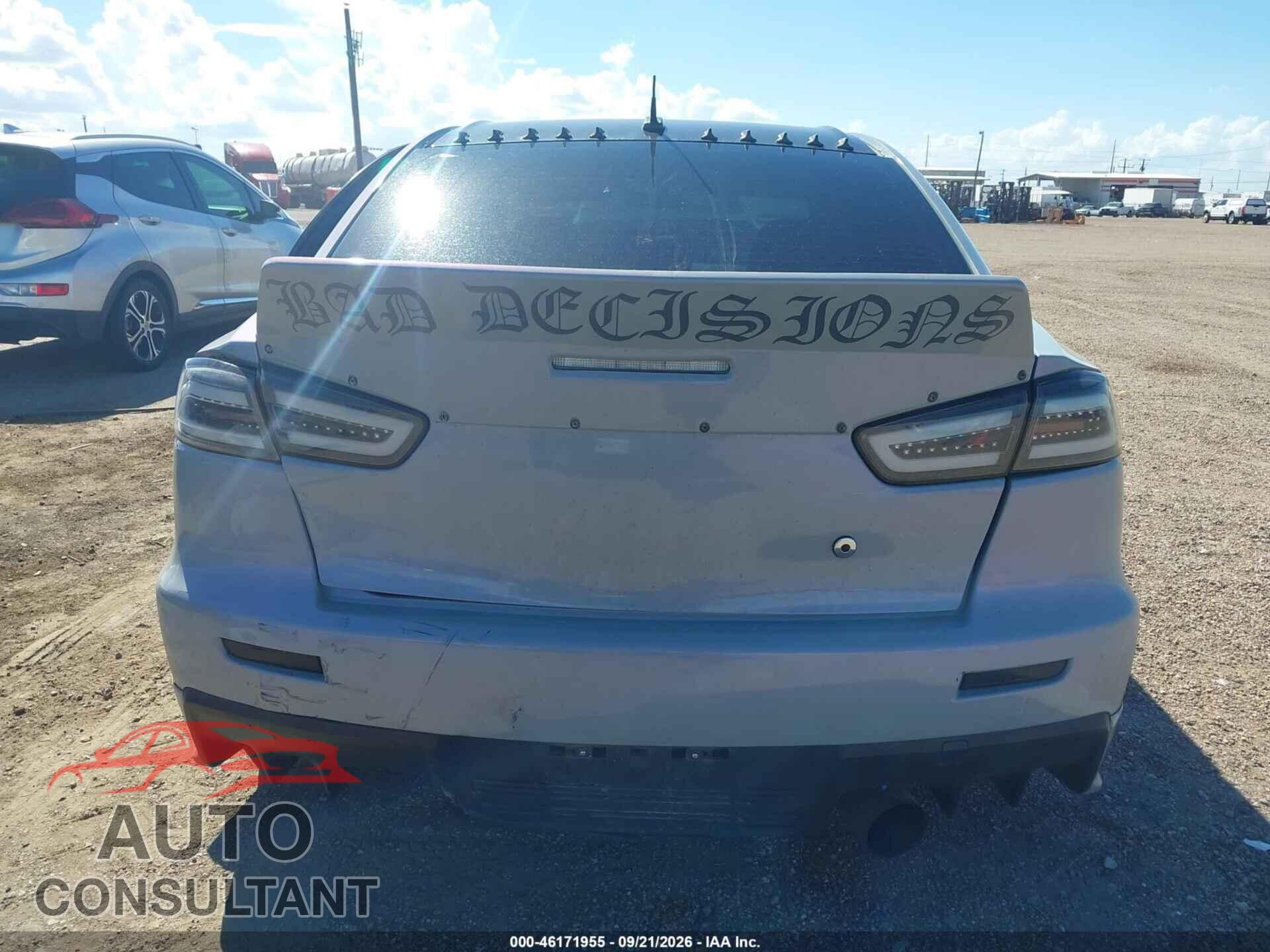 MITSUBISHI LANCER EVOLUTION 2015 - JA32W7FVXFU028391