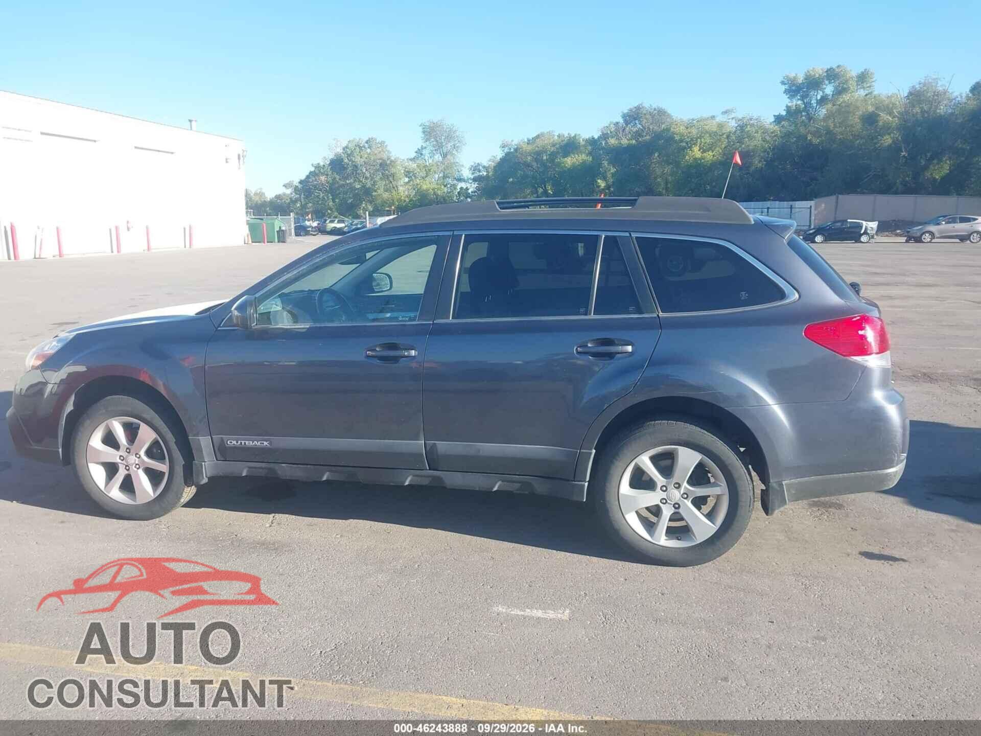 SUBARU OUTBACK 2014 - 4S4BRBCC3E3282314