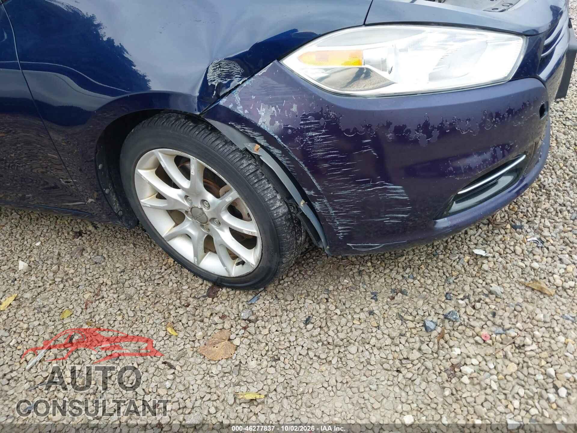 DODGE DART 2013 - 1C3CDFBA3DD137205