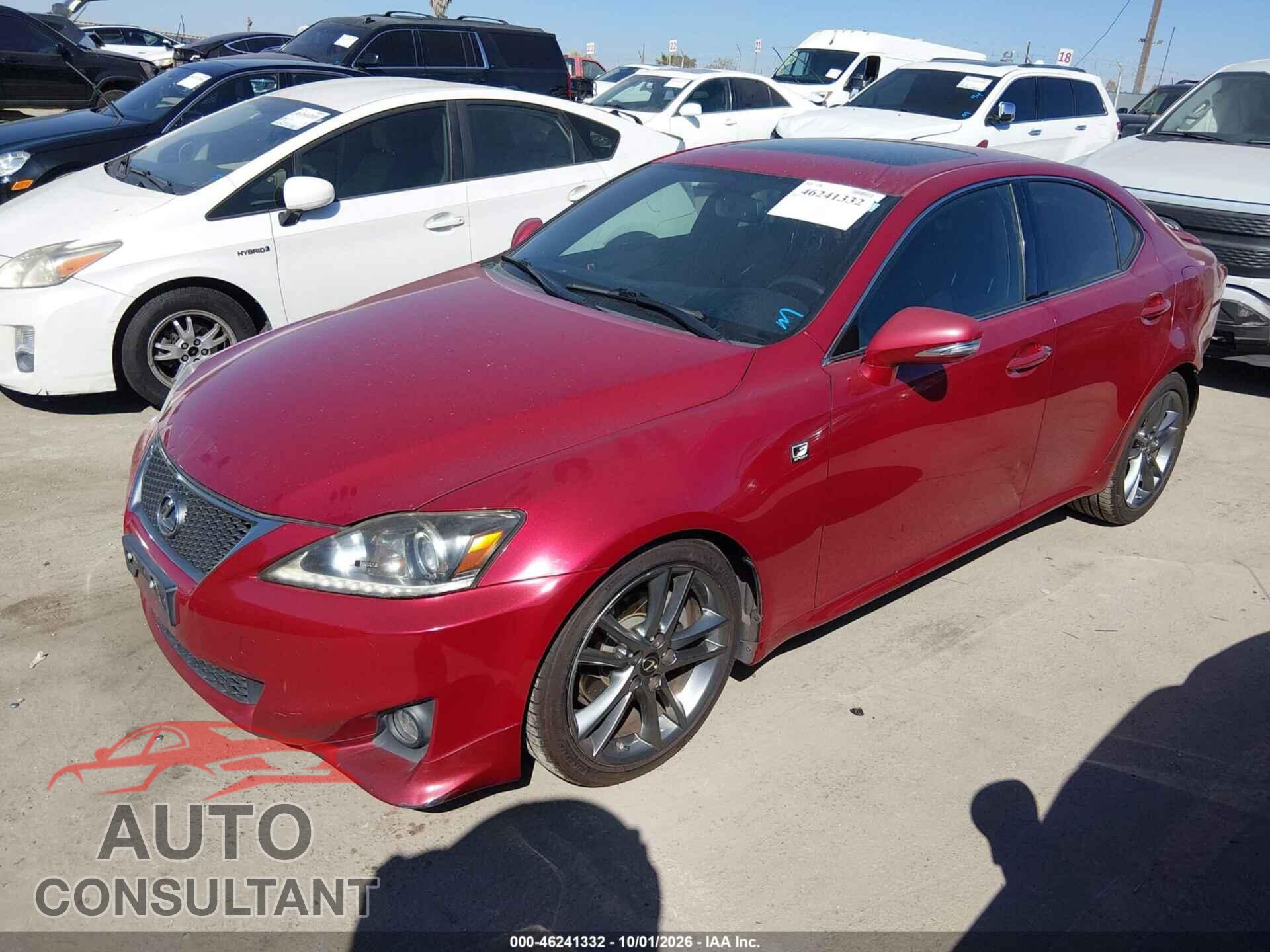 LEXUS IS 250 2011 - JTHBF5C22B5150567