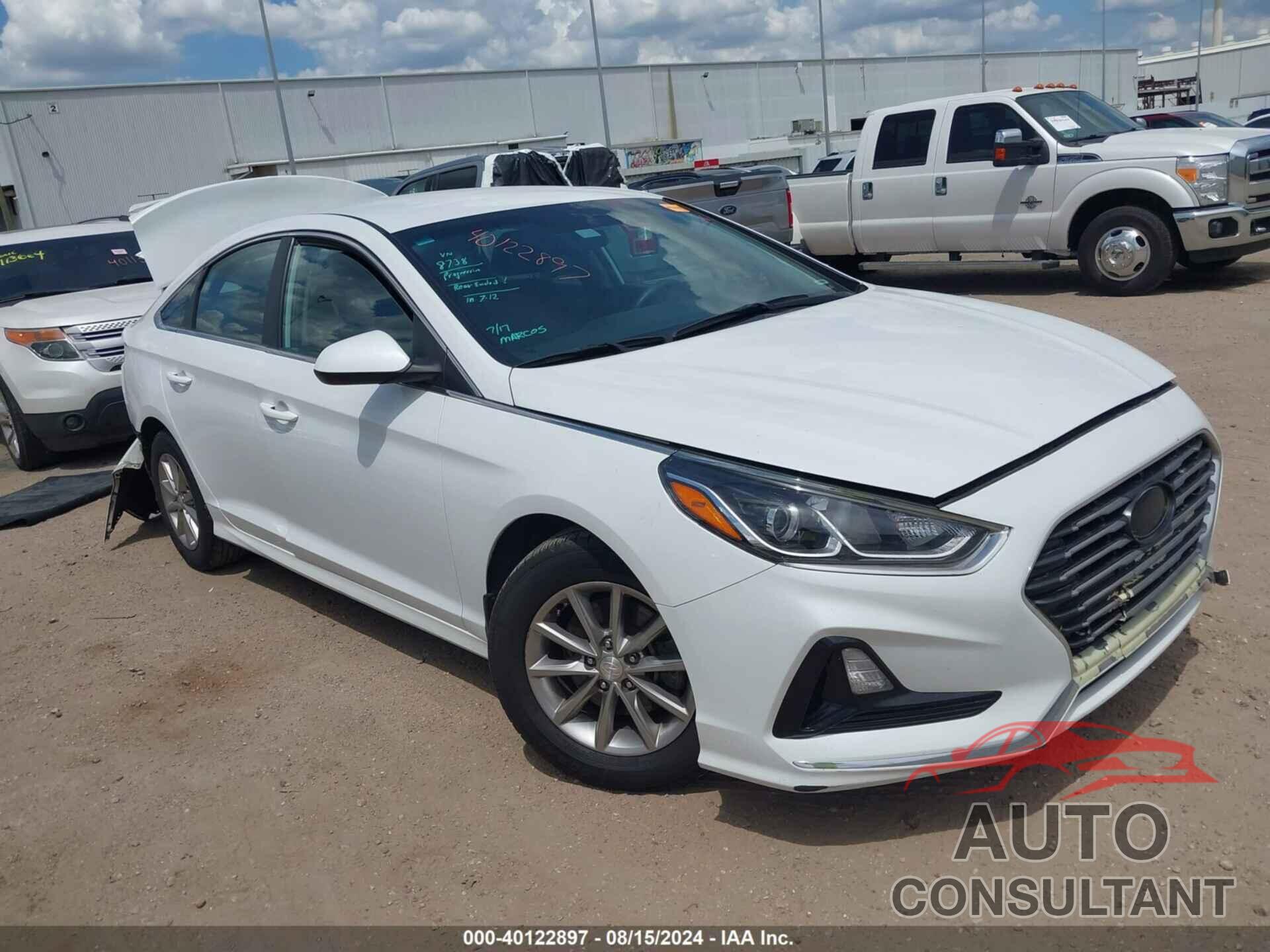 HYUNDAI SONATA 2019 - 5NPE24AF8KH745594