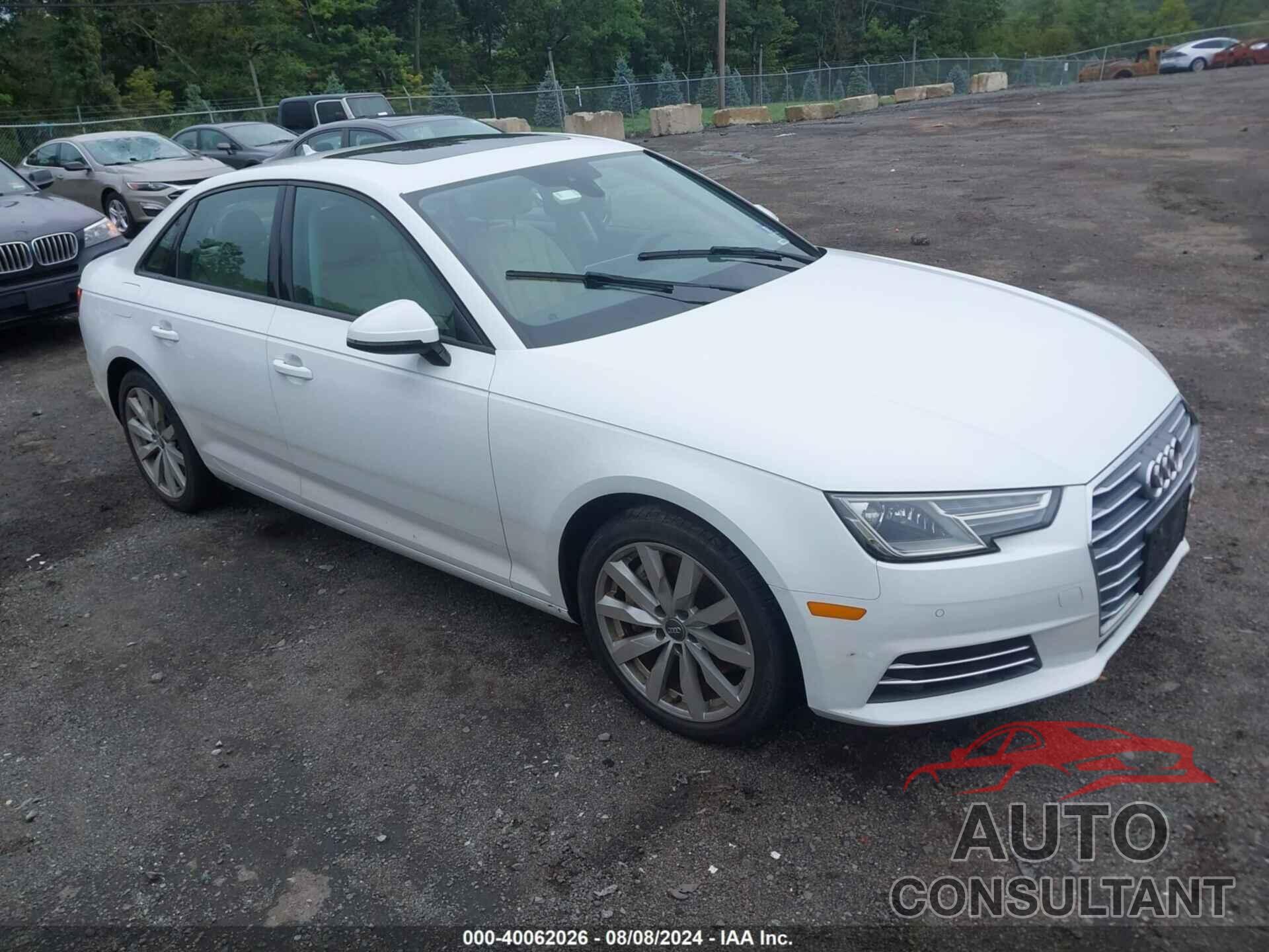 AUDI A4 2017 - WAUANAF45HN005194