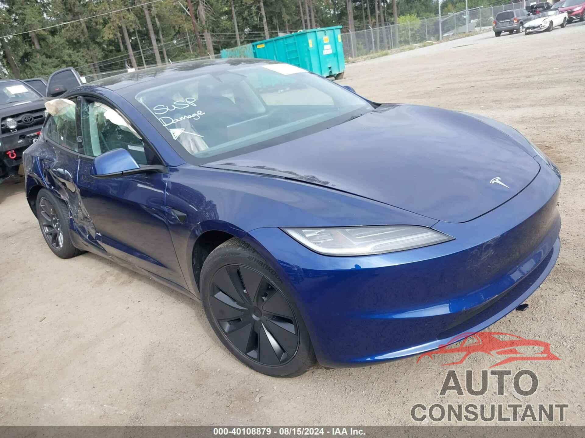 TESLA MODEL 3 2024 - 5YJ3E1EA7RF744733