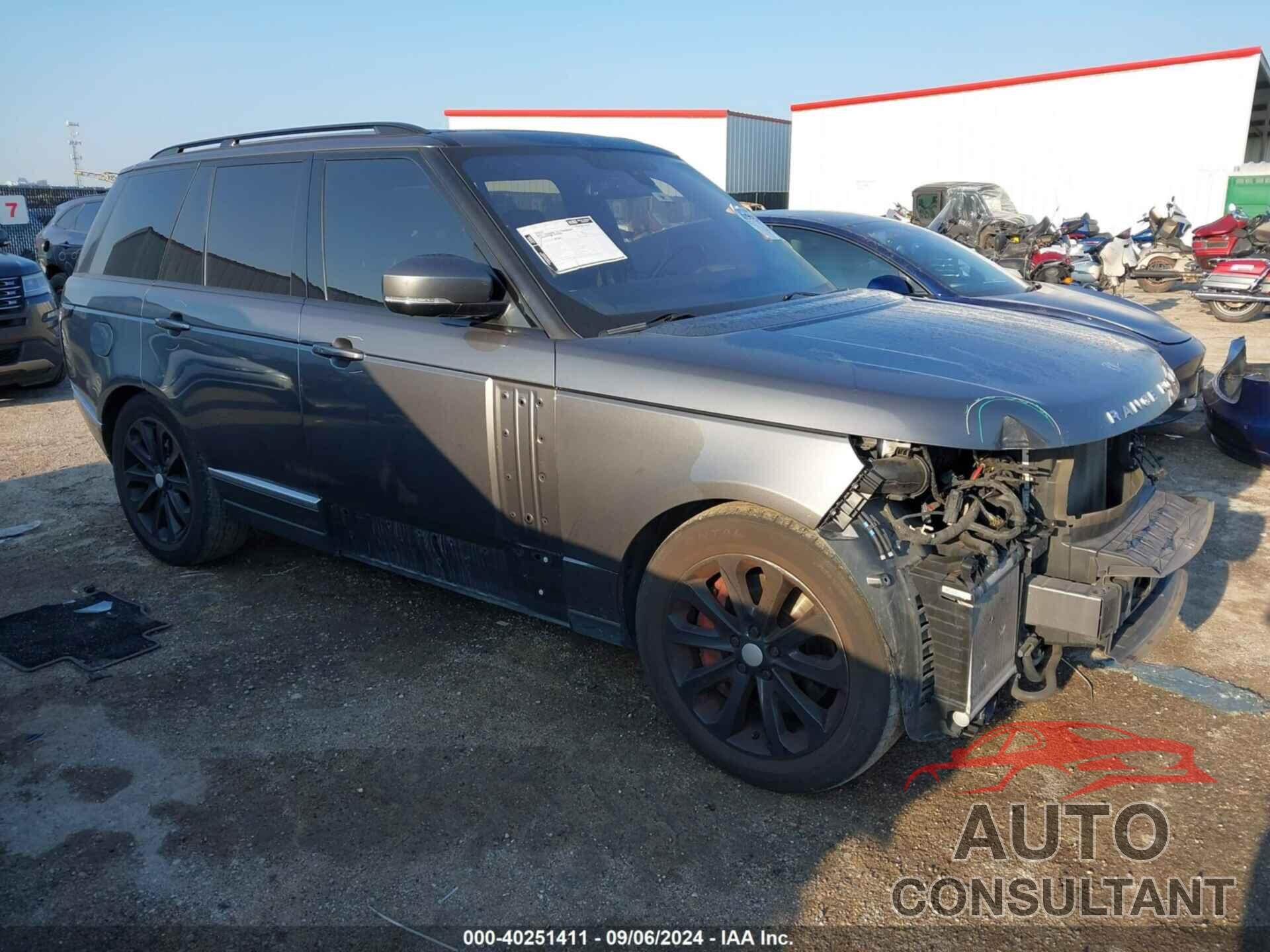 LAND ROVER RANGE ROVER 2016 - SALGS2PFXGA316288