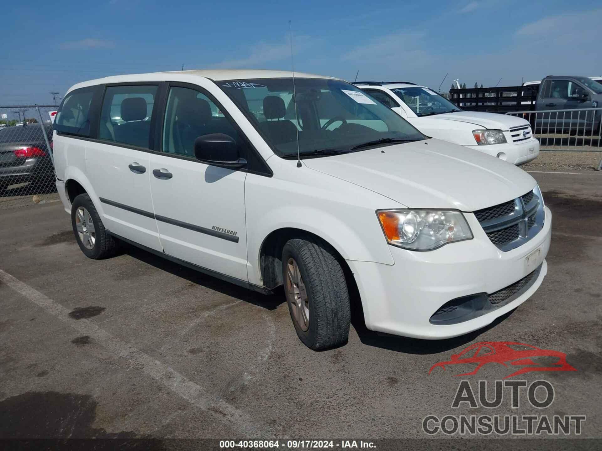 DODGE GRAND CARAVAN 2013 - 2C4RDGBG3DR507548