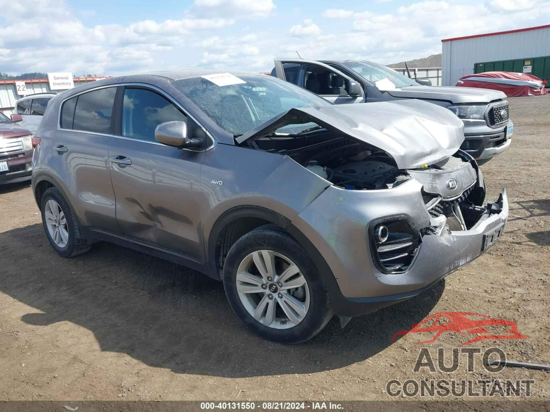 KIA SPORTAGE 2018 - KNDPMCAC3J7313971