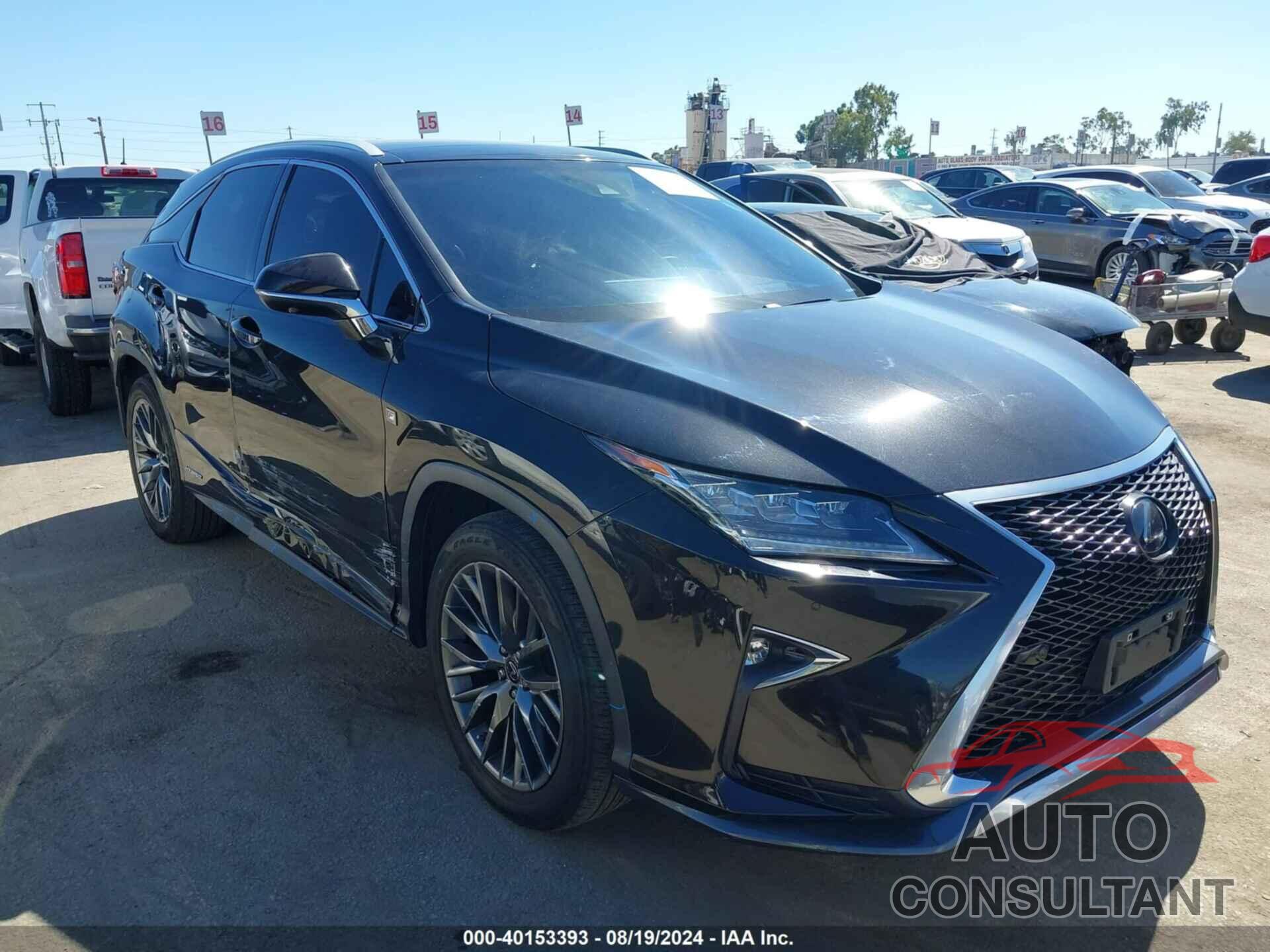 LEXUS RX 450H 2019 - 2T2BGMCAXKC034256