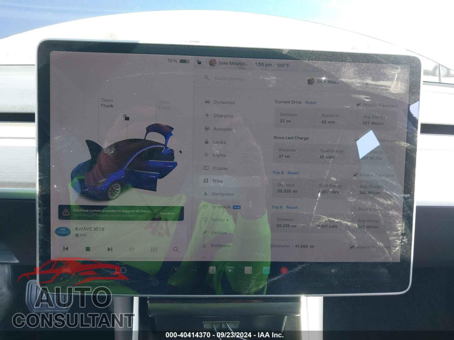 TESLA MODEL 3 2018 - 5YJ3E1EA5JF110194