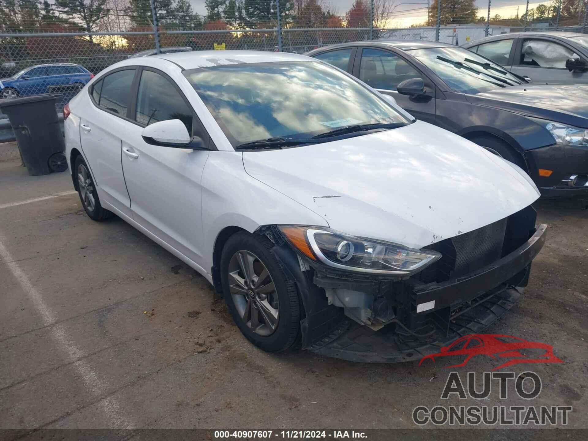 HYUNDAI ELANTRA 2018 - 5NPD84LF1JH321888