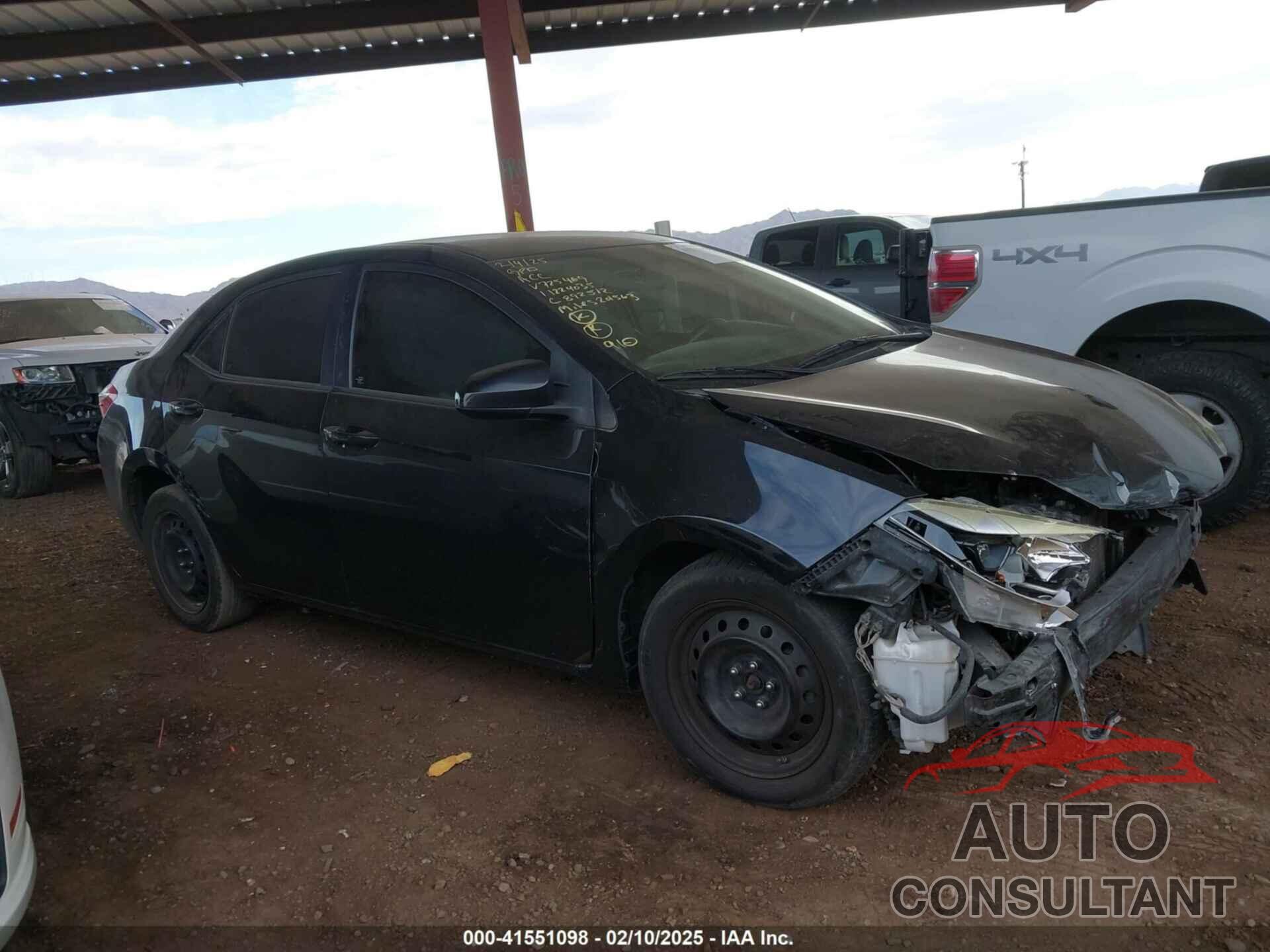 TOYOTA COROLLA 2016 - 2T1BURHE2GC725469