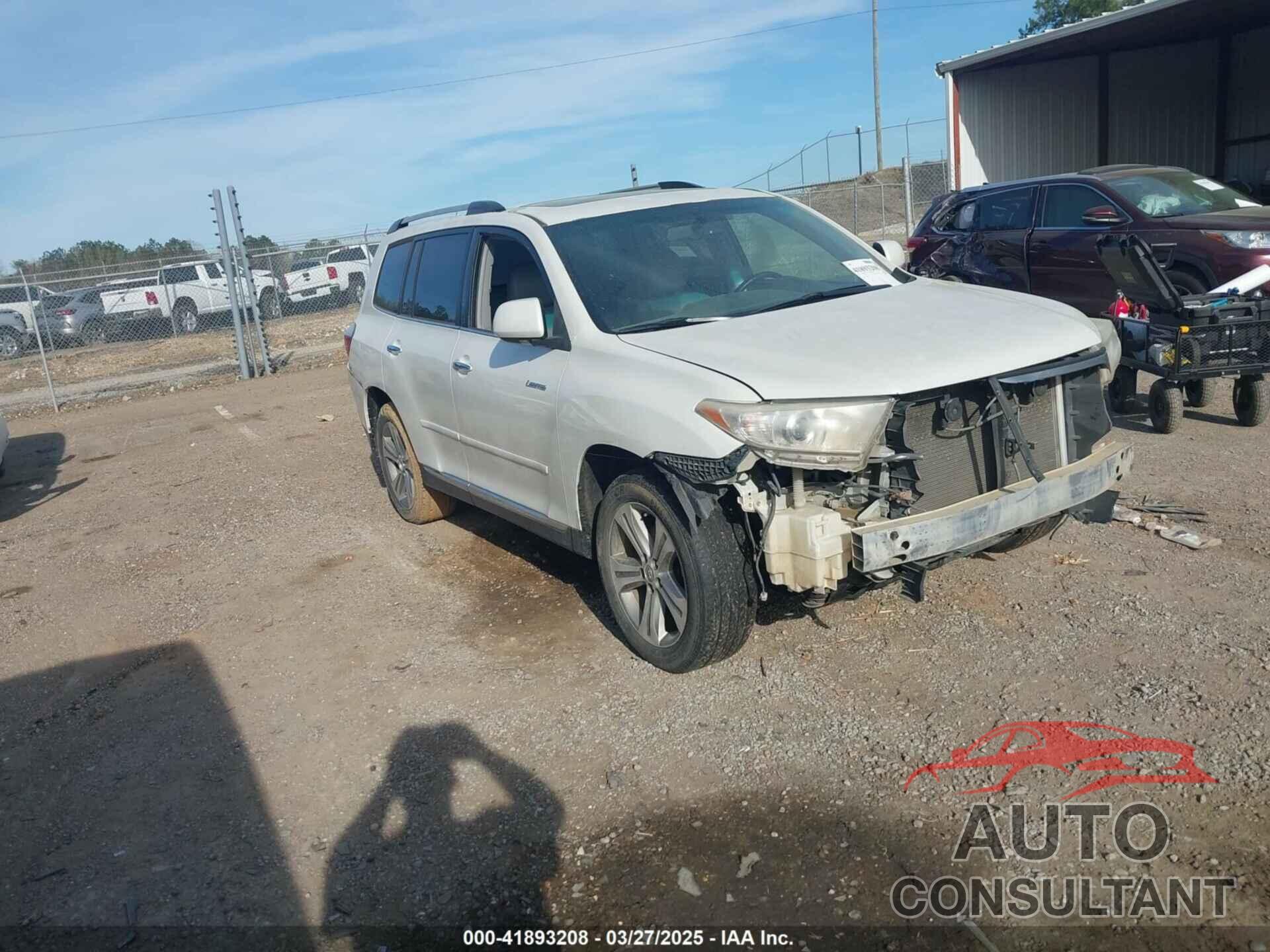 TOYOTA HIGHLANDER 2012 - 5TDDK3EH0CS101438