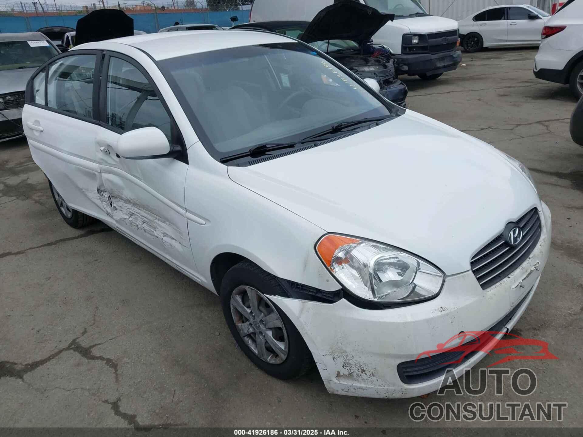 HYUNDAI ACCENT 2010 - KMHCN4AC1AU491022