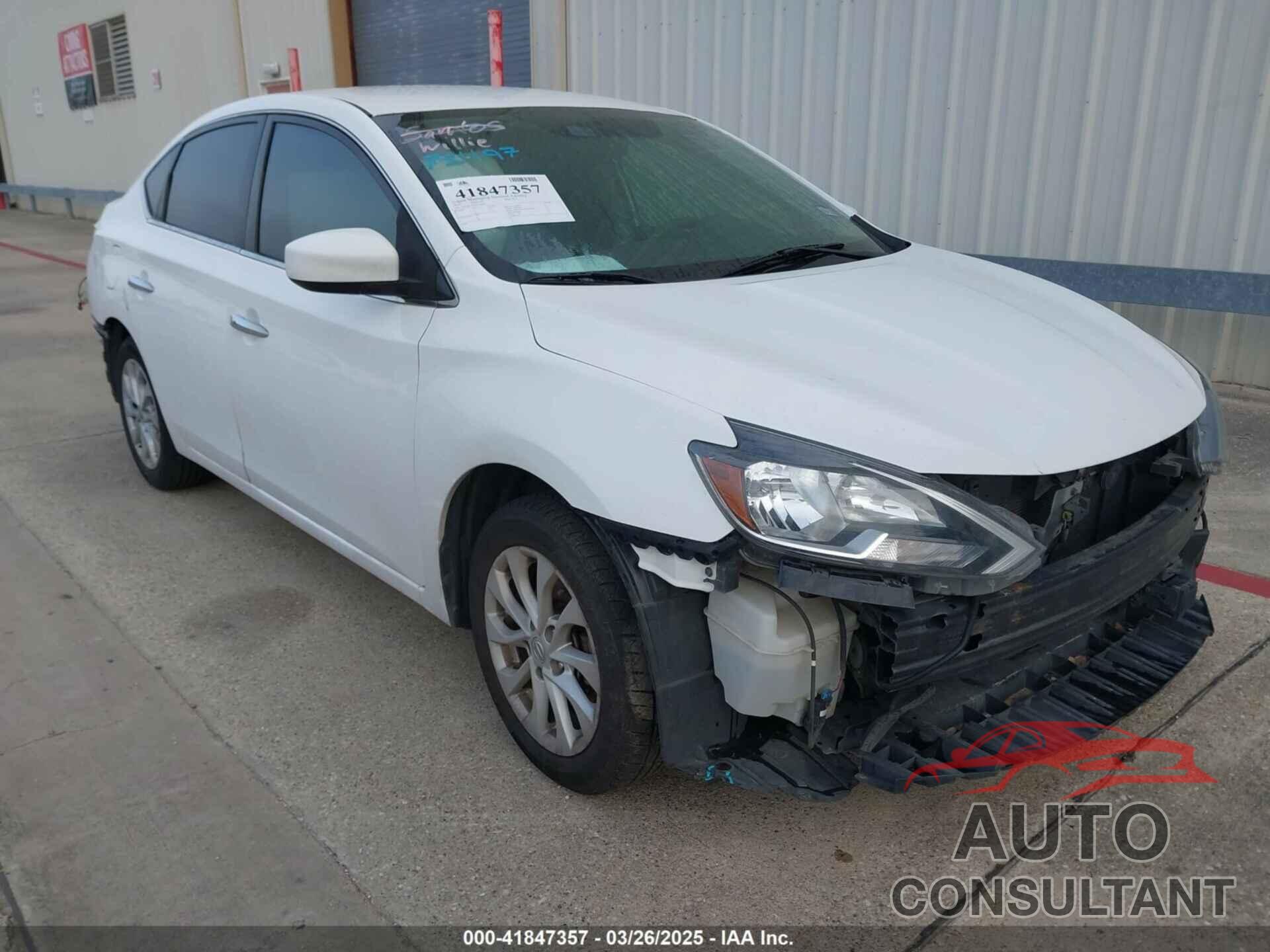 NISSAN SENTRA 2019 - 3N1AB7AP1KY309037