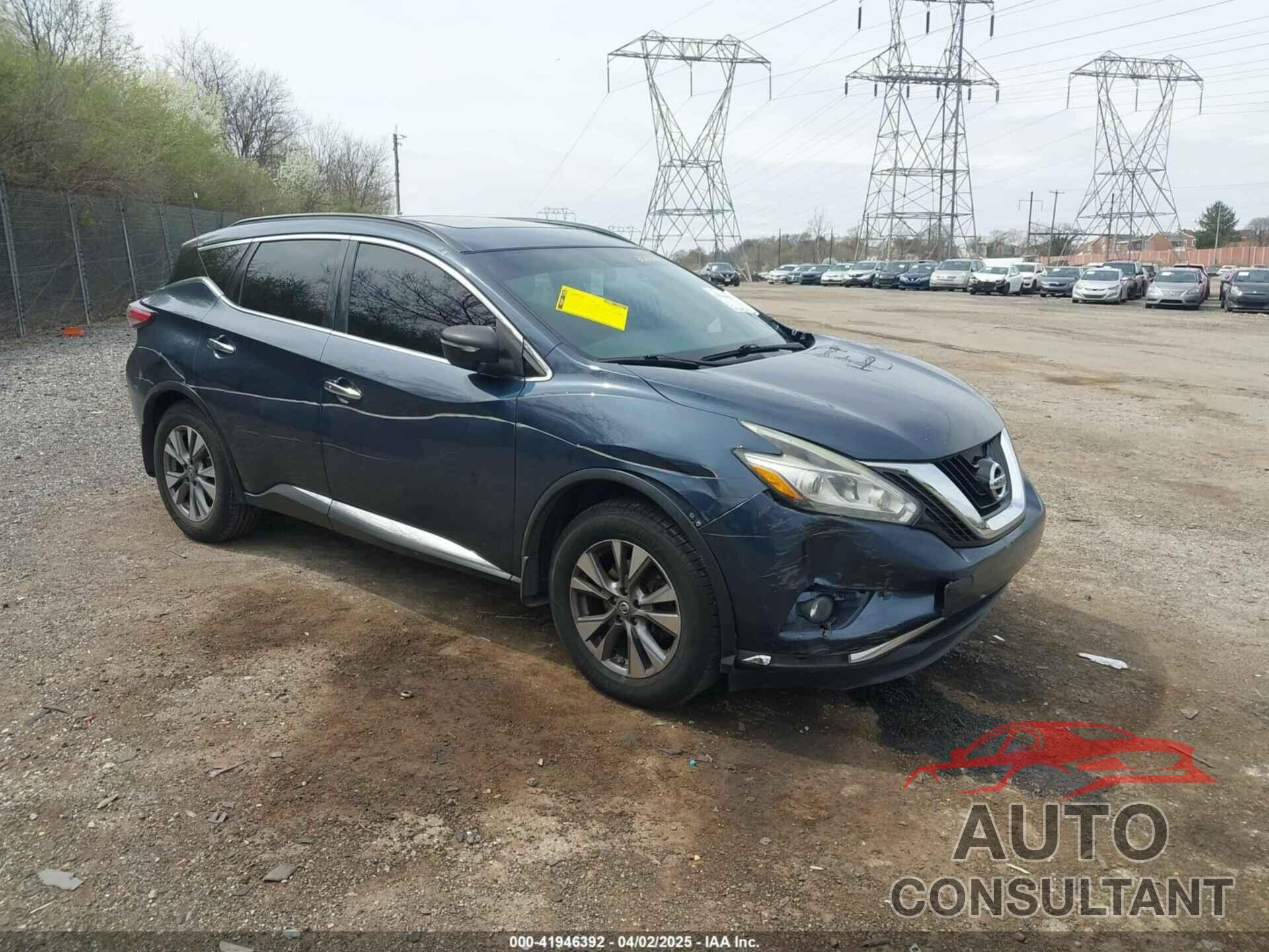 NISSAN MURANO 2015 - 5N1AZ2MH3FN229172