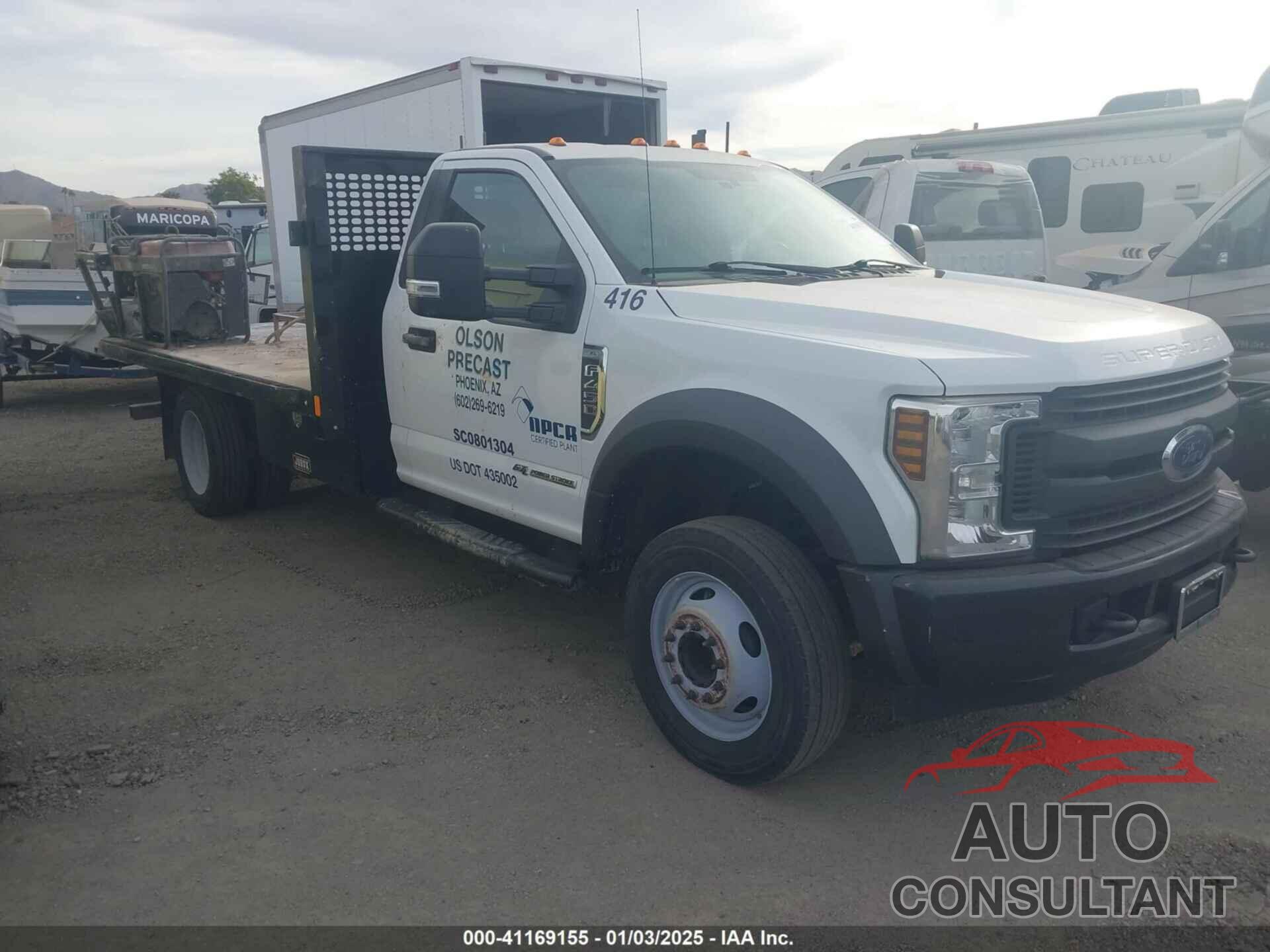 FORD F-450 CHASSIS 2019 - 1FDTF4GT6KEC45910