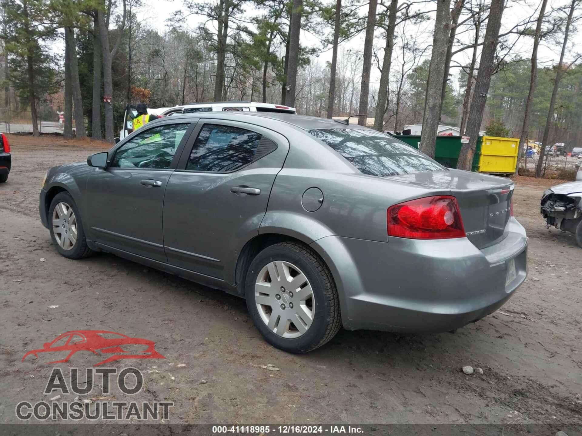 DODGE AVENGER 2012 - 1C3CDZAG4CN310049