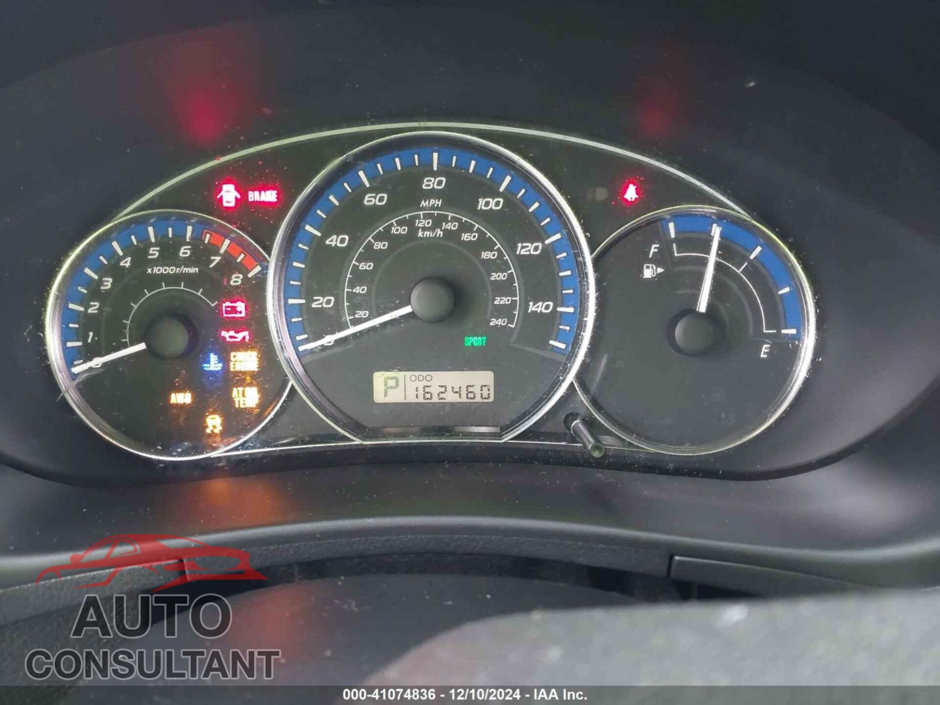 SUBARU FORESTER 2012 - JF2SHAEC5CH450017