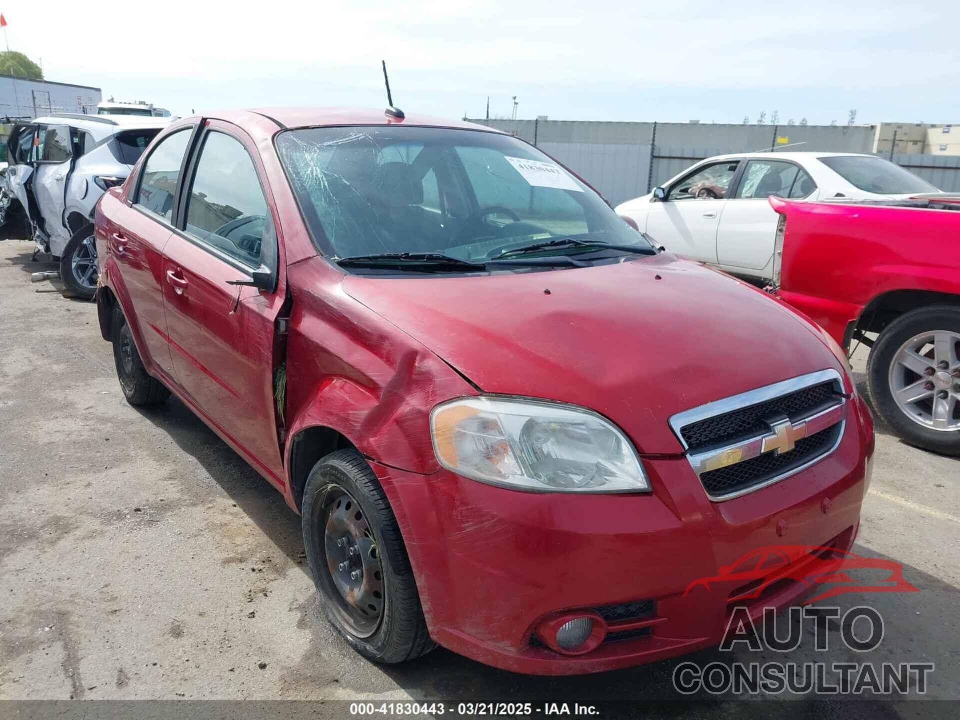 CHEVROLET AVEO 2011 - KL1TG5DE7BB199218