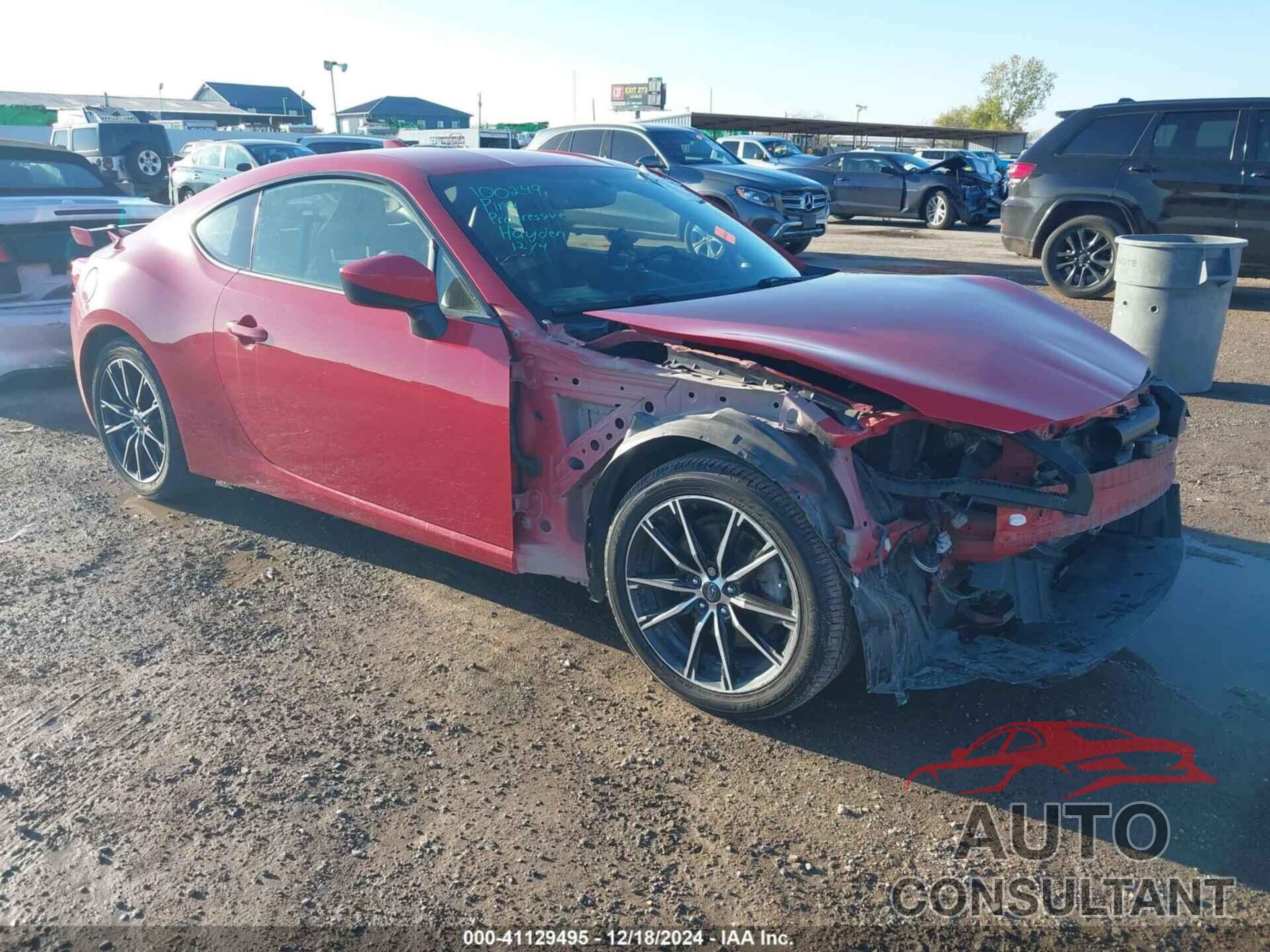 SUBARU BRZ 2017 - JF1ZCAC13H9600324